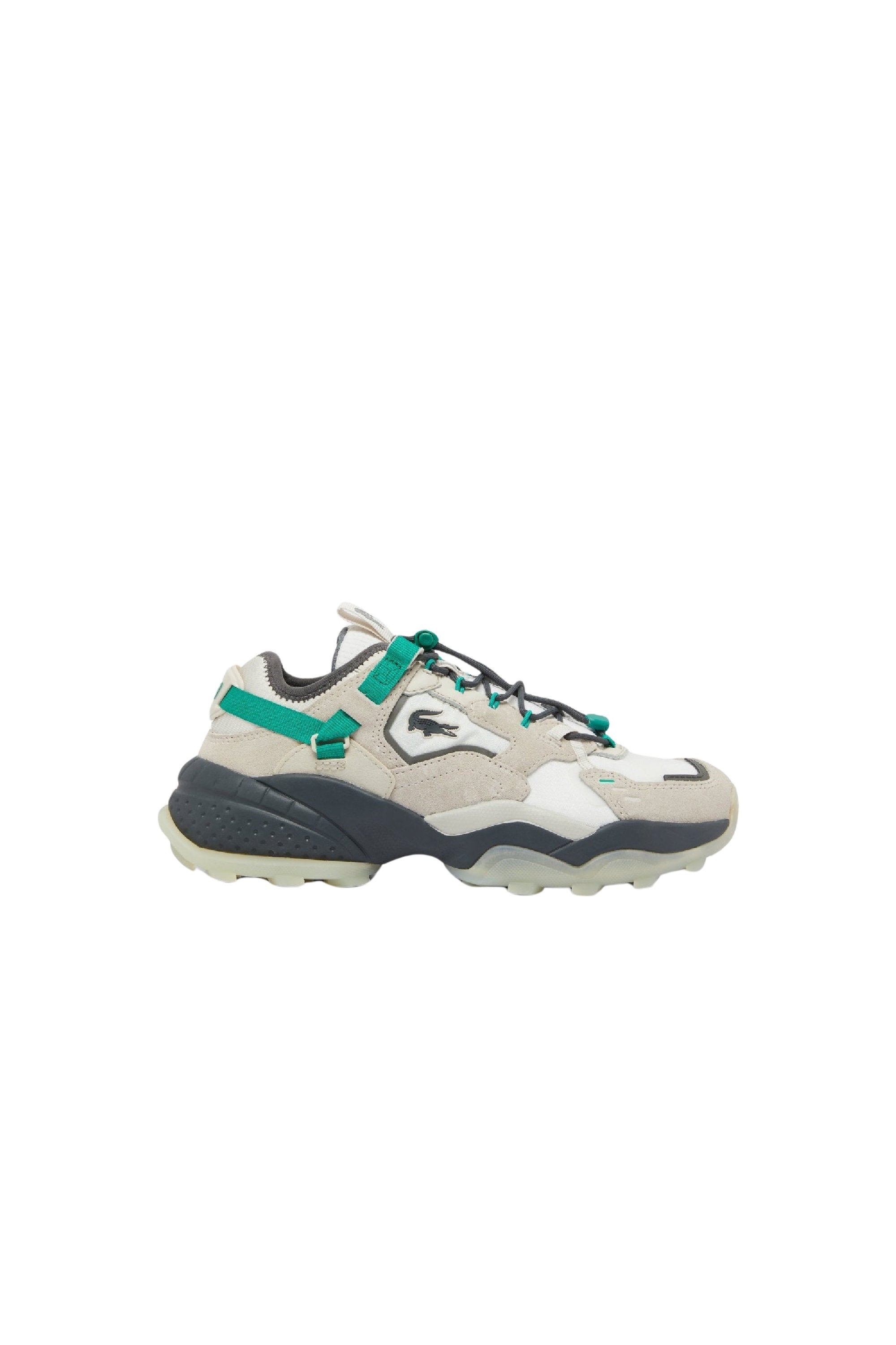 Sneakers L-Guard Breaker en daim - Off White & Grey