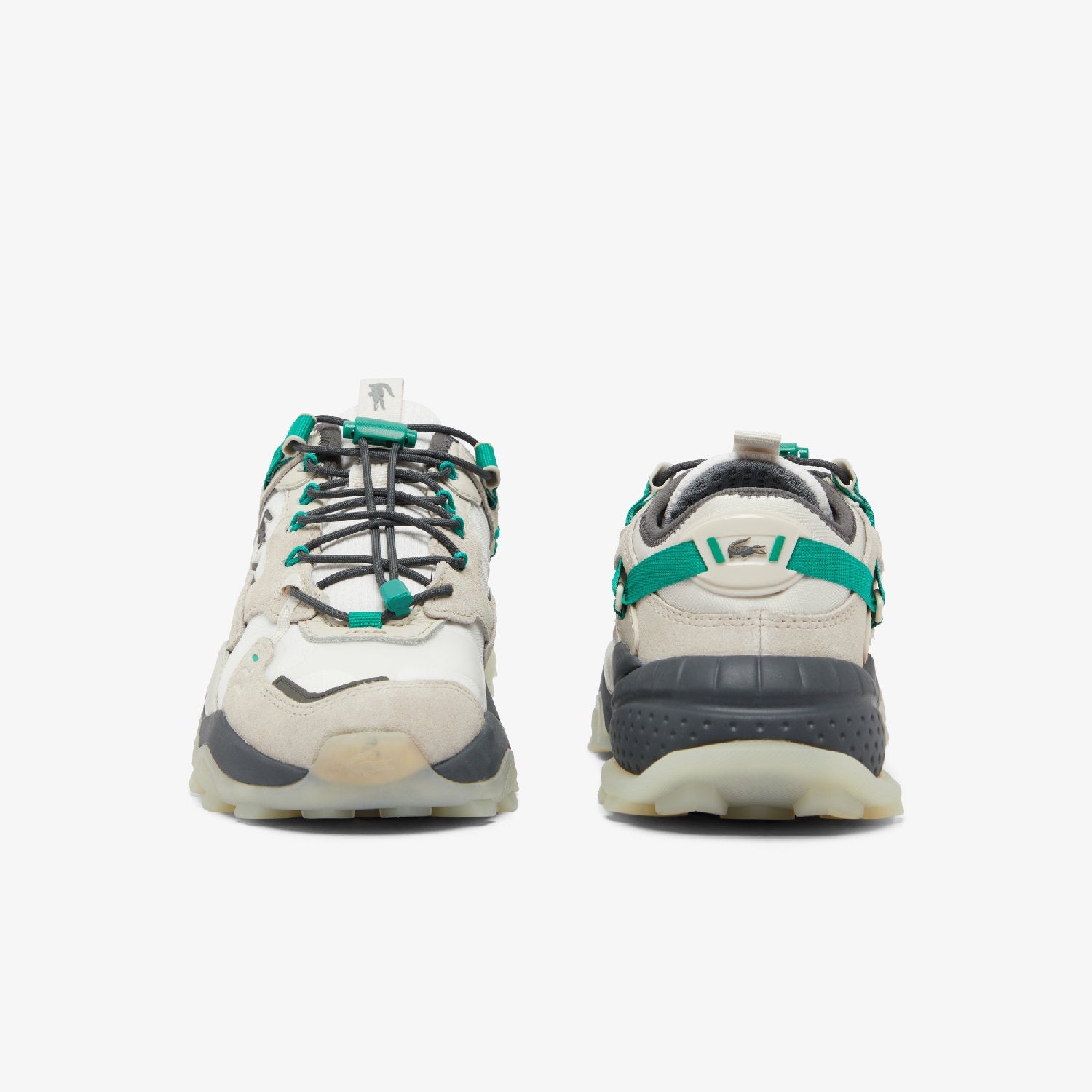 Sneakers L-Guard Breaker en daim - Off White & Grey