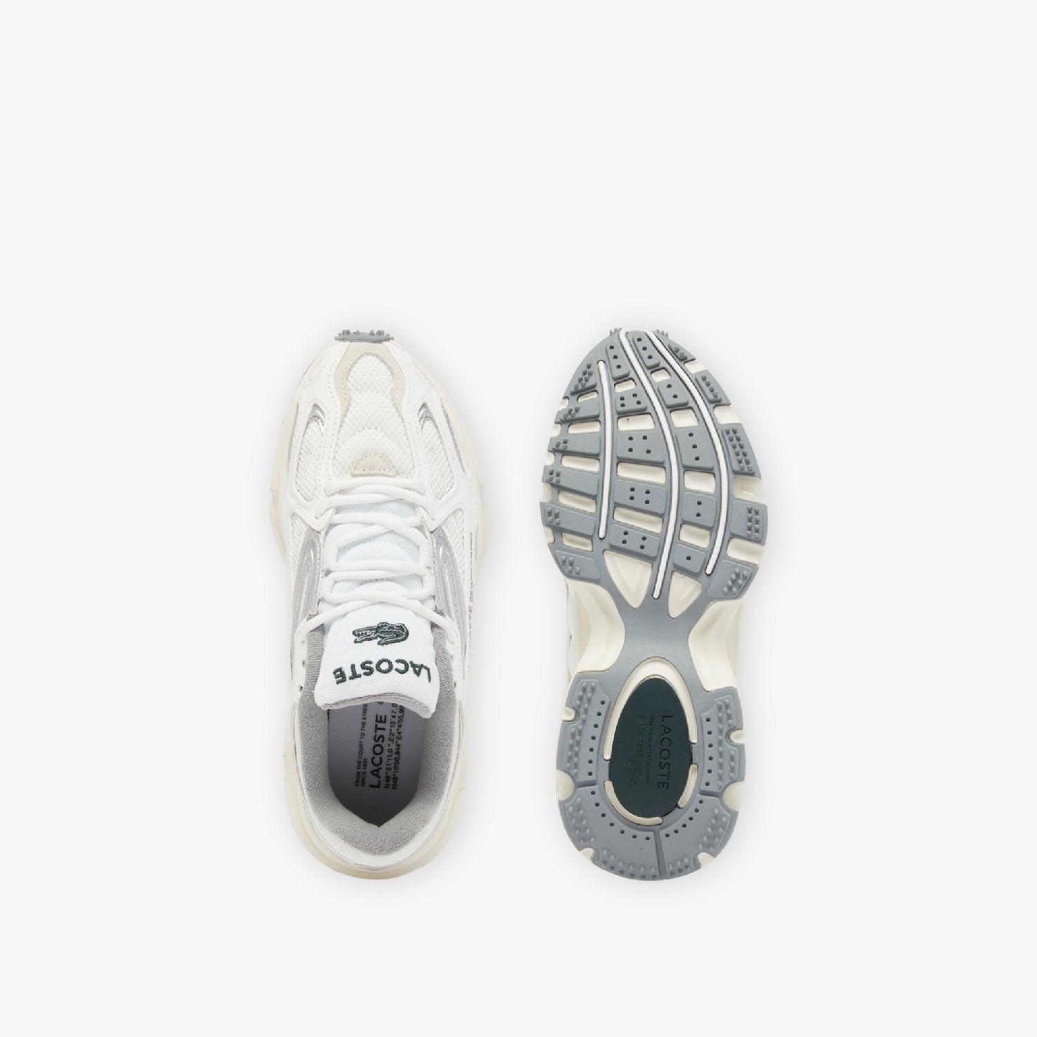 Sneakers L003 2K24 en cuir - White & Grey