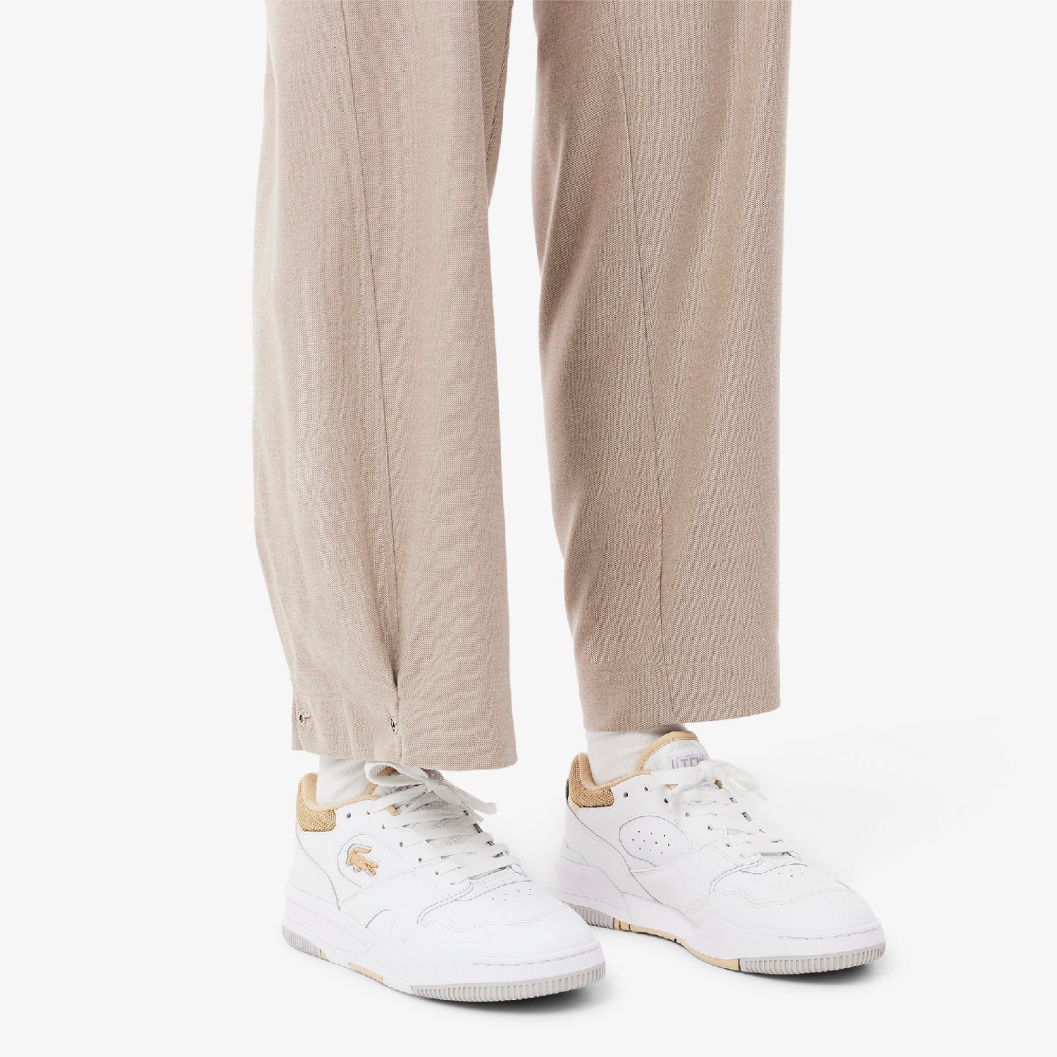 Sneakers L001 Set en cuir - White & Natural