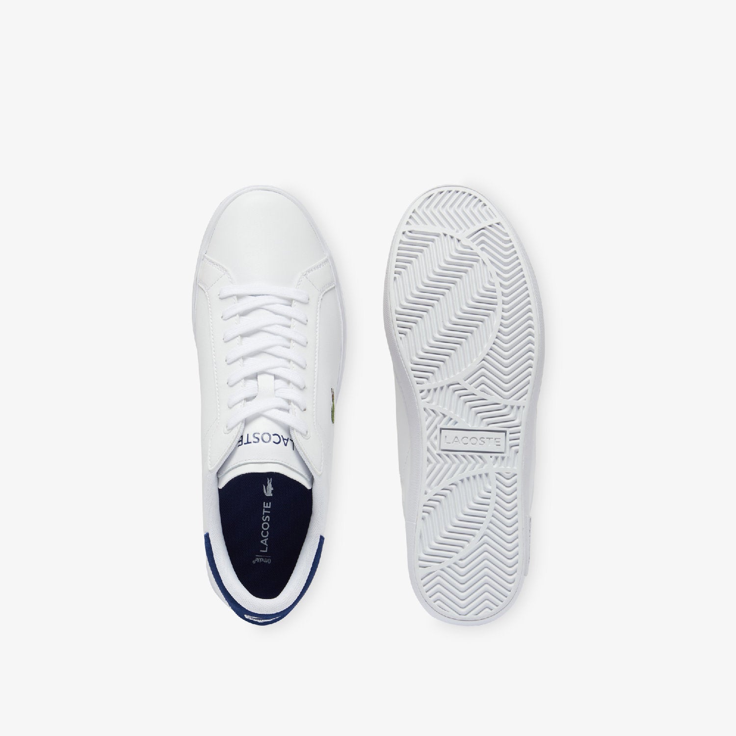 Sneakers Powercourt en cuir - White & Navy
