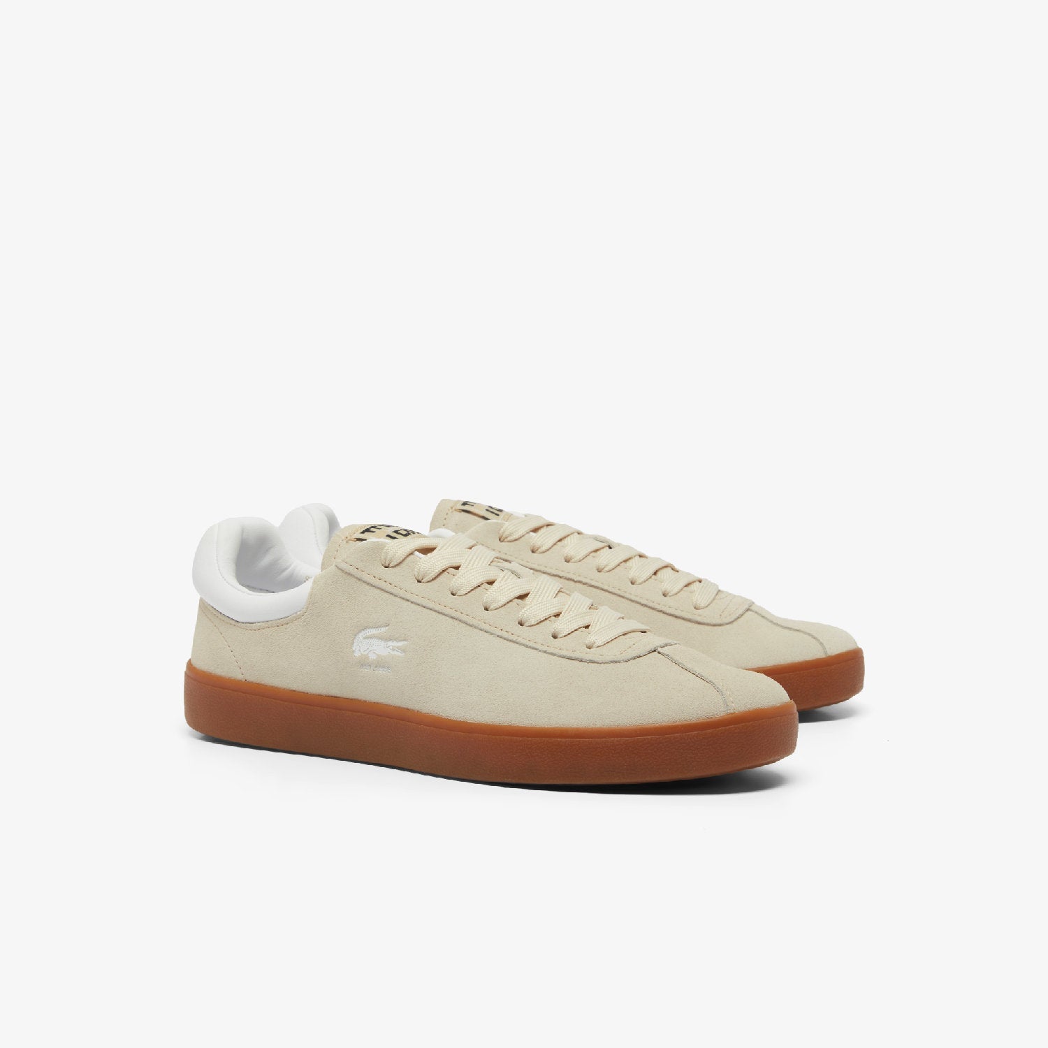 Sneakers Baseshot en daim - Off White & Gum