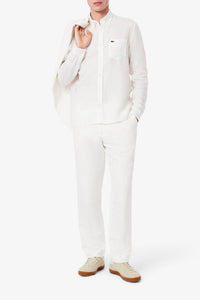 Sneakers Baseshot en daim - Off White & Gum
