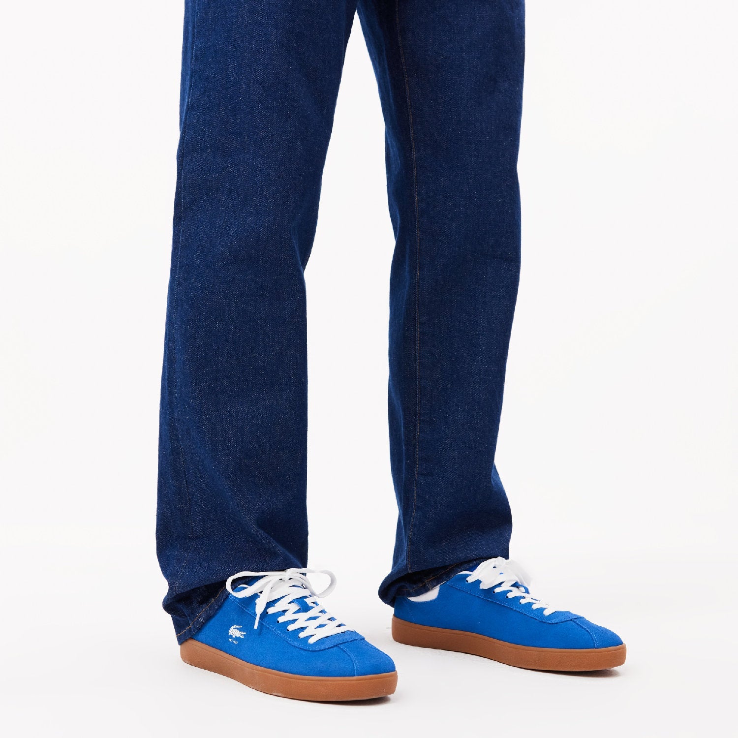Sneakers Baseshot en daim - Blue & Gum