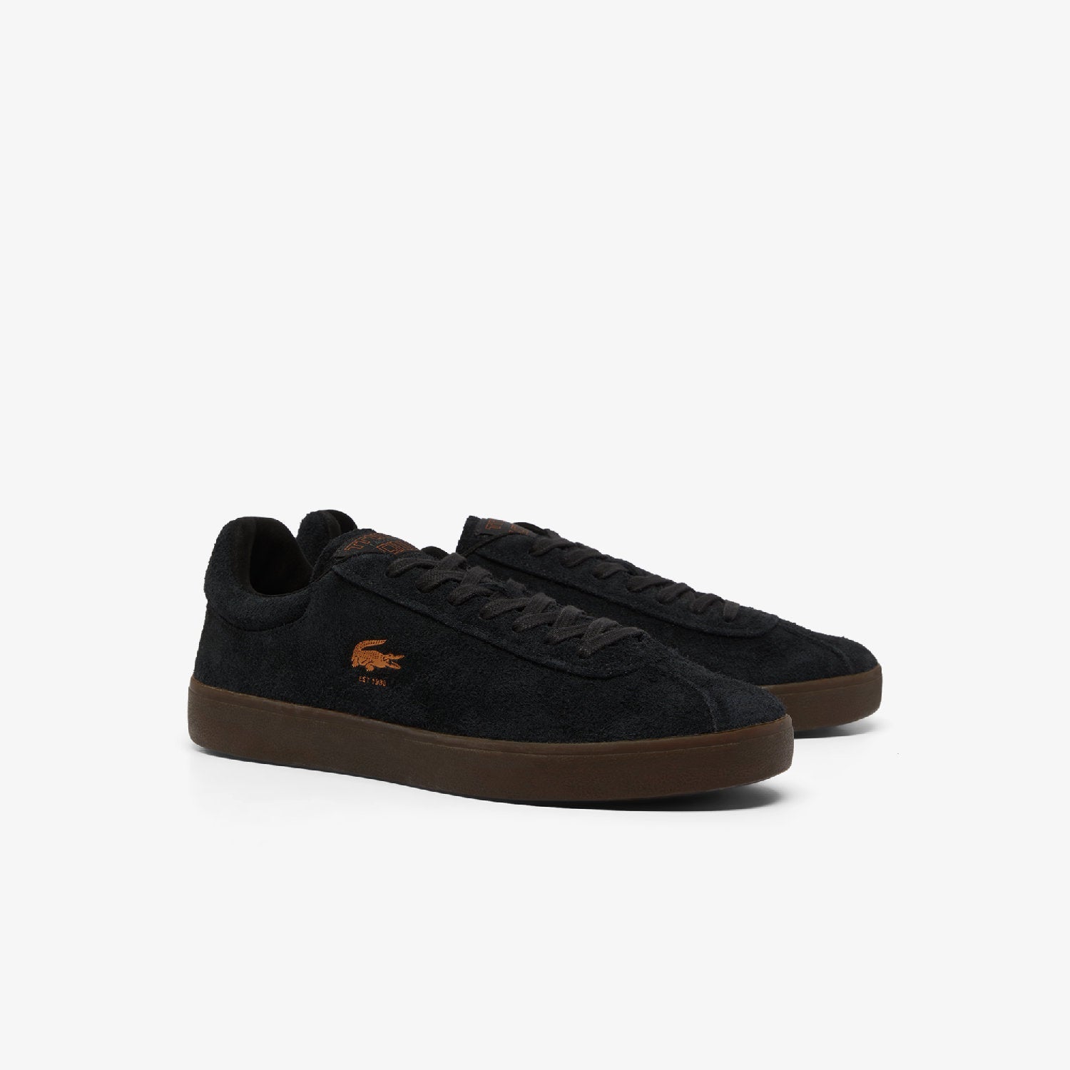 Sneakers Baseshot en daim - Black & Dark Gum