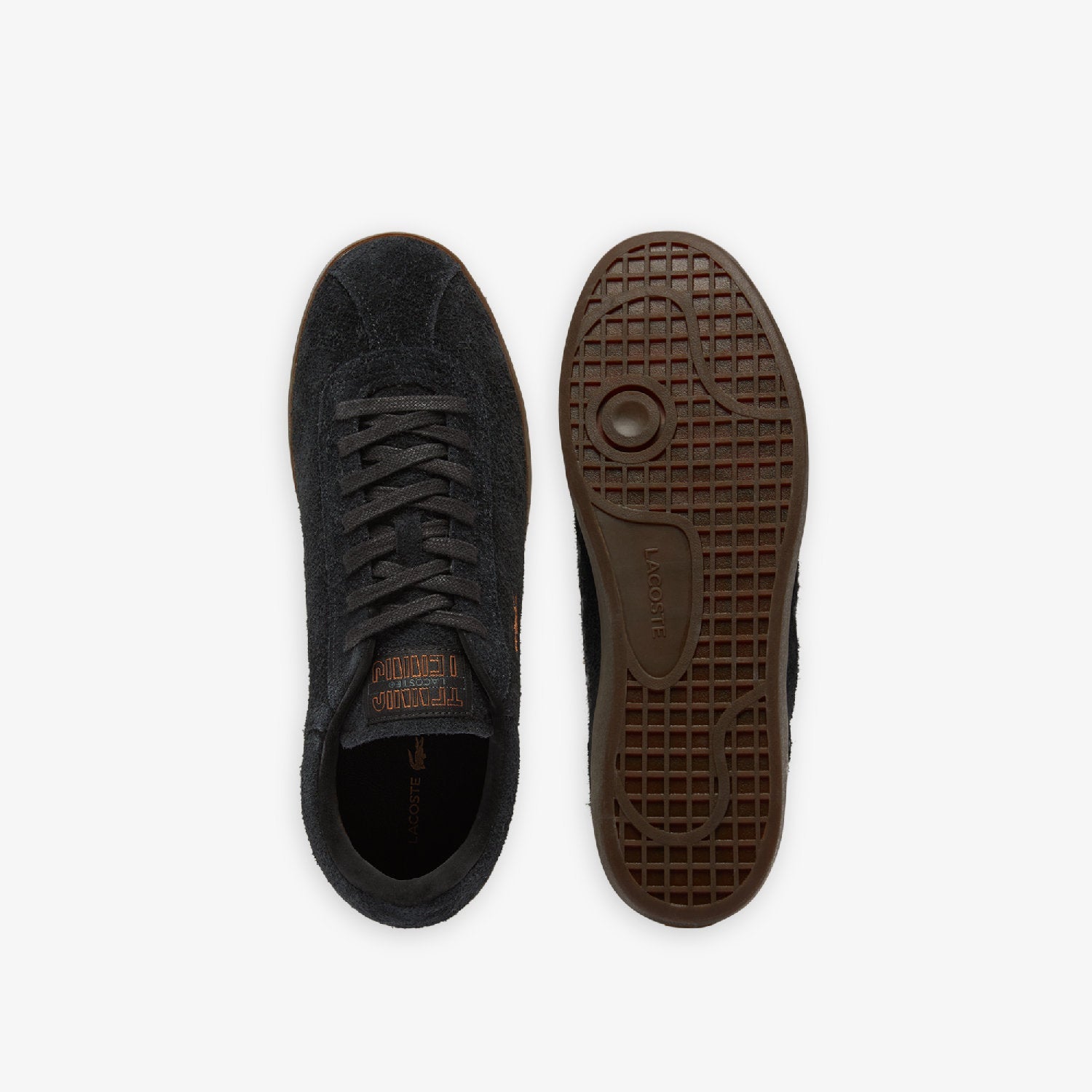 Sneakers Baseshot en daim - Black & Dark Gum