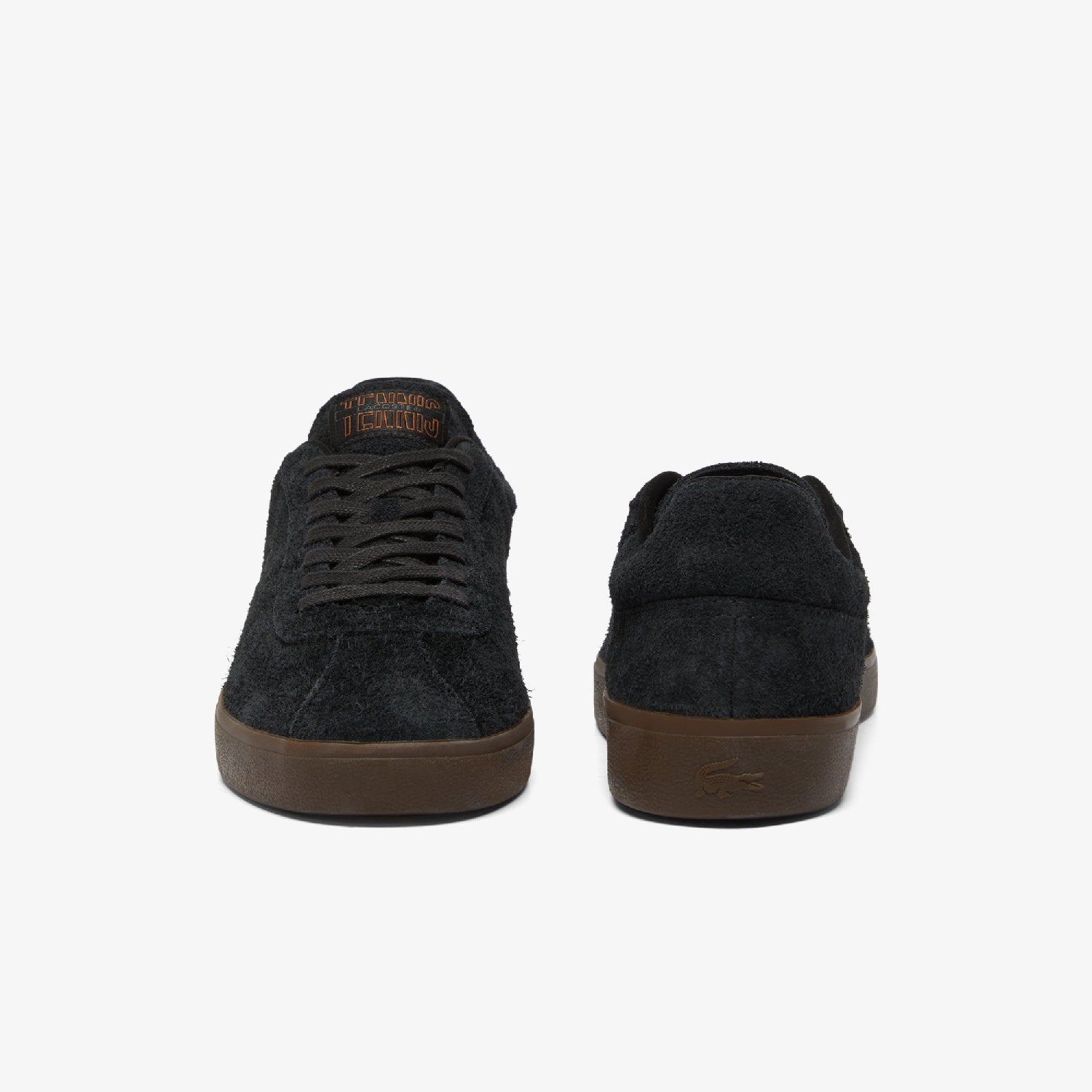 Sneakers Baseshot en daim - Black & Dark Gum
