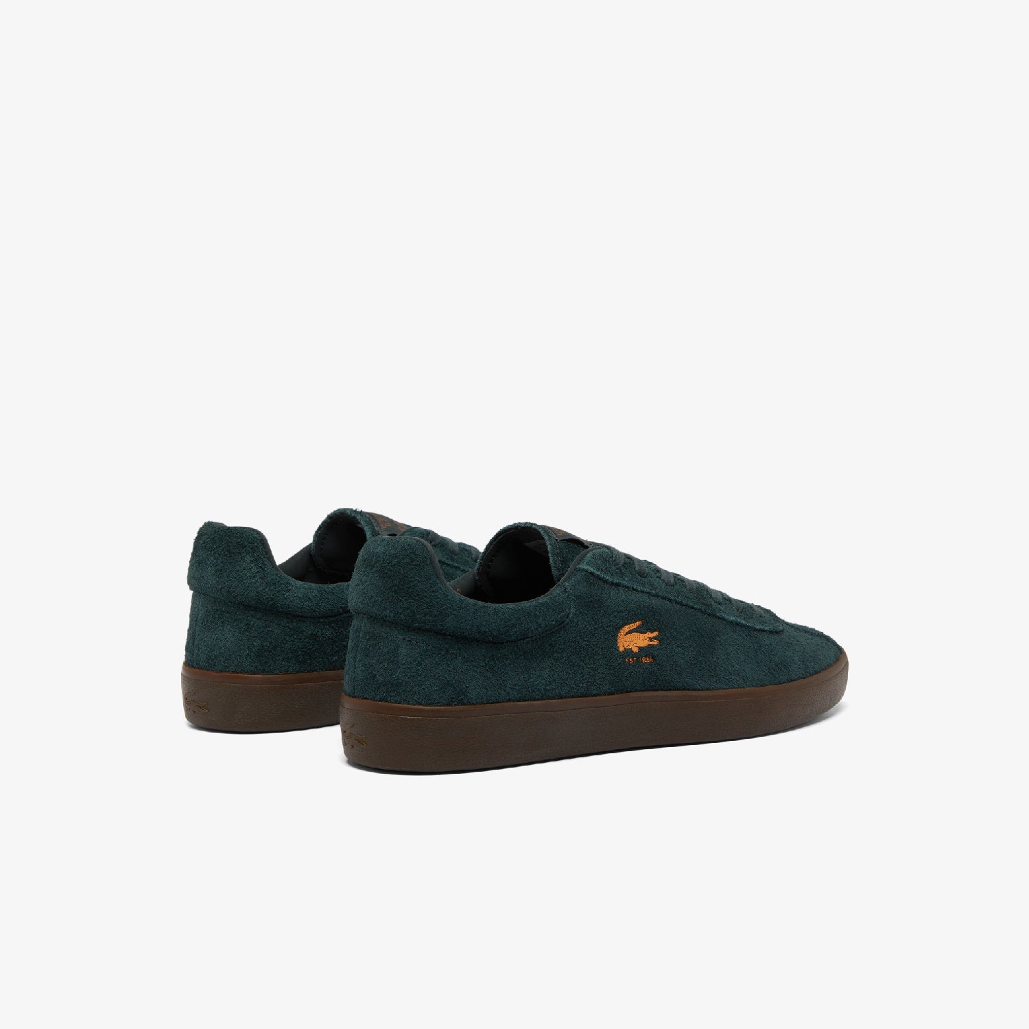 Sneakers Baseshot en daim - Dark Green & Gum