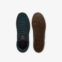 Sneakers Baseshot en daim - Dark Green & Gum
