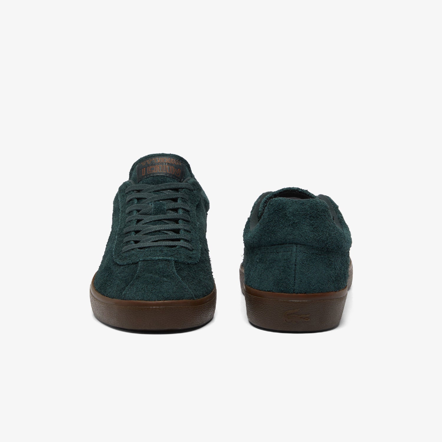 Sneakers Baseshot en daim - Dark Green & Gum