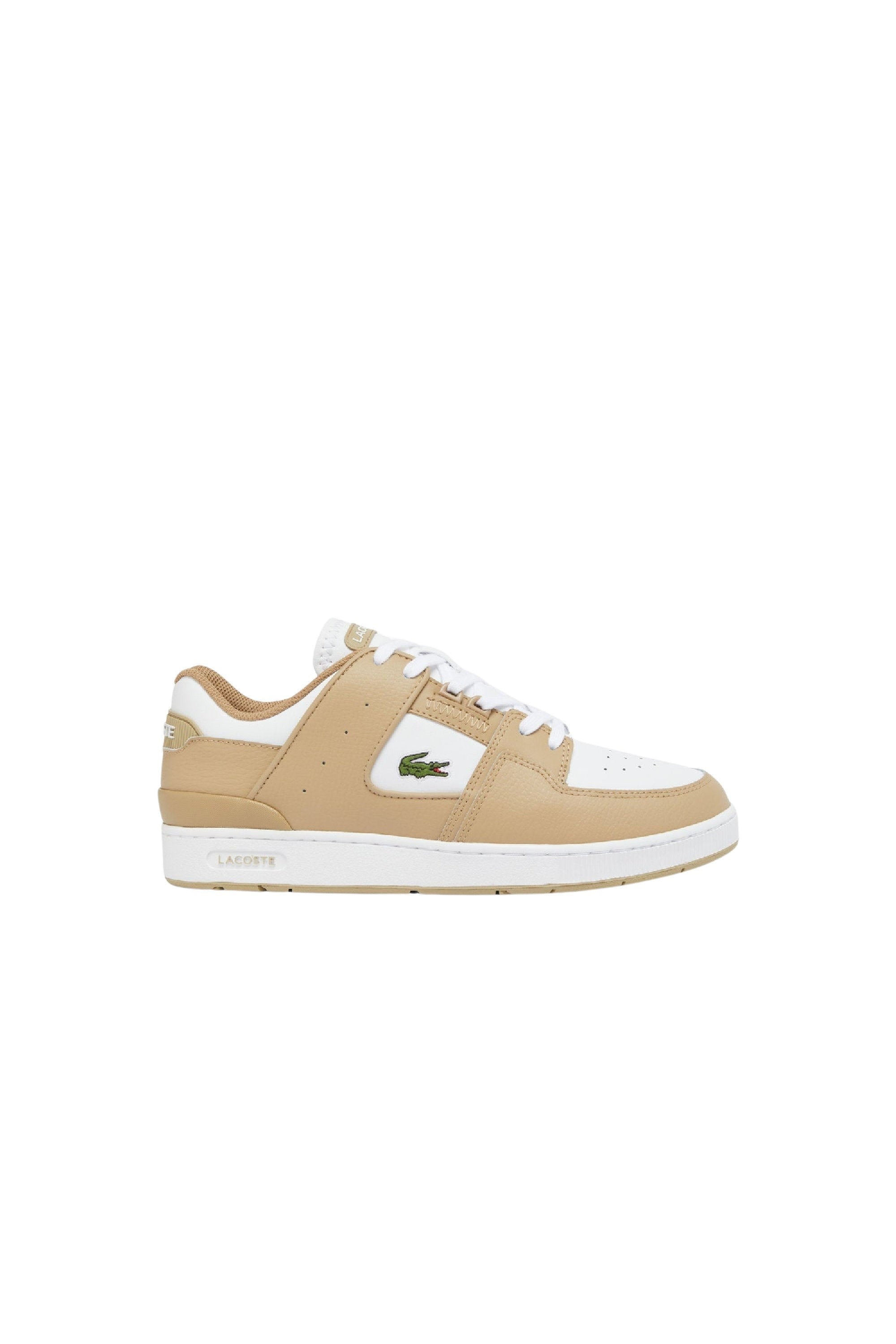 Sneakers Court Cage en cuir - Light Brown & White