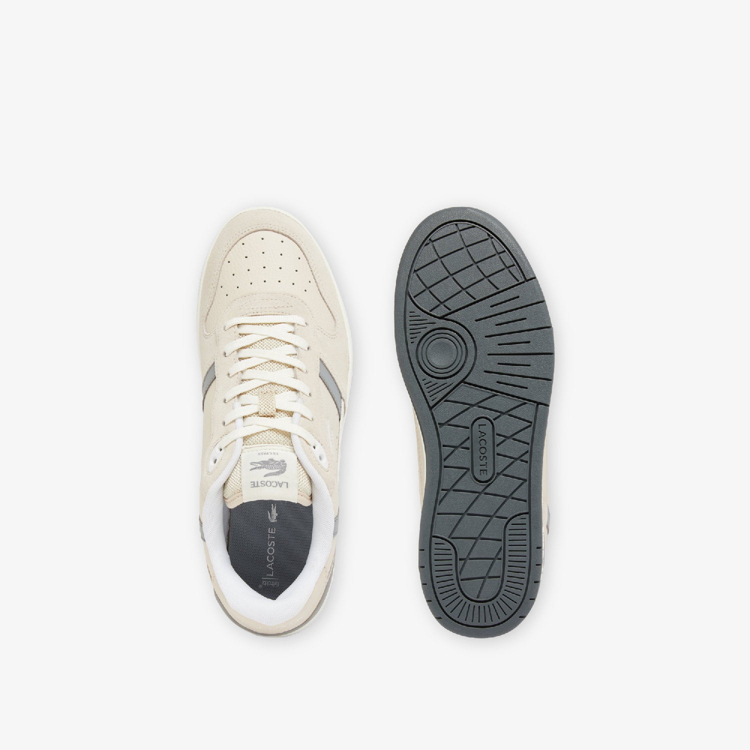 T-Clip Seten sneakers in suede - Off White & Grey