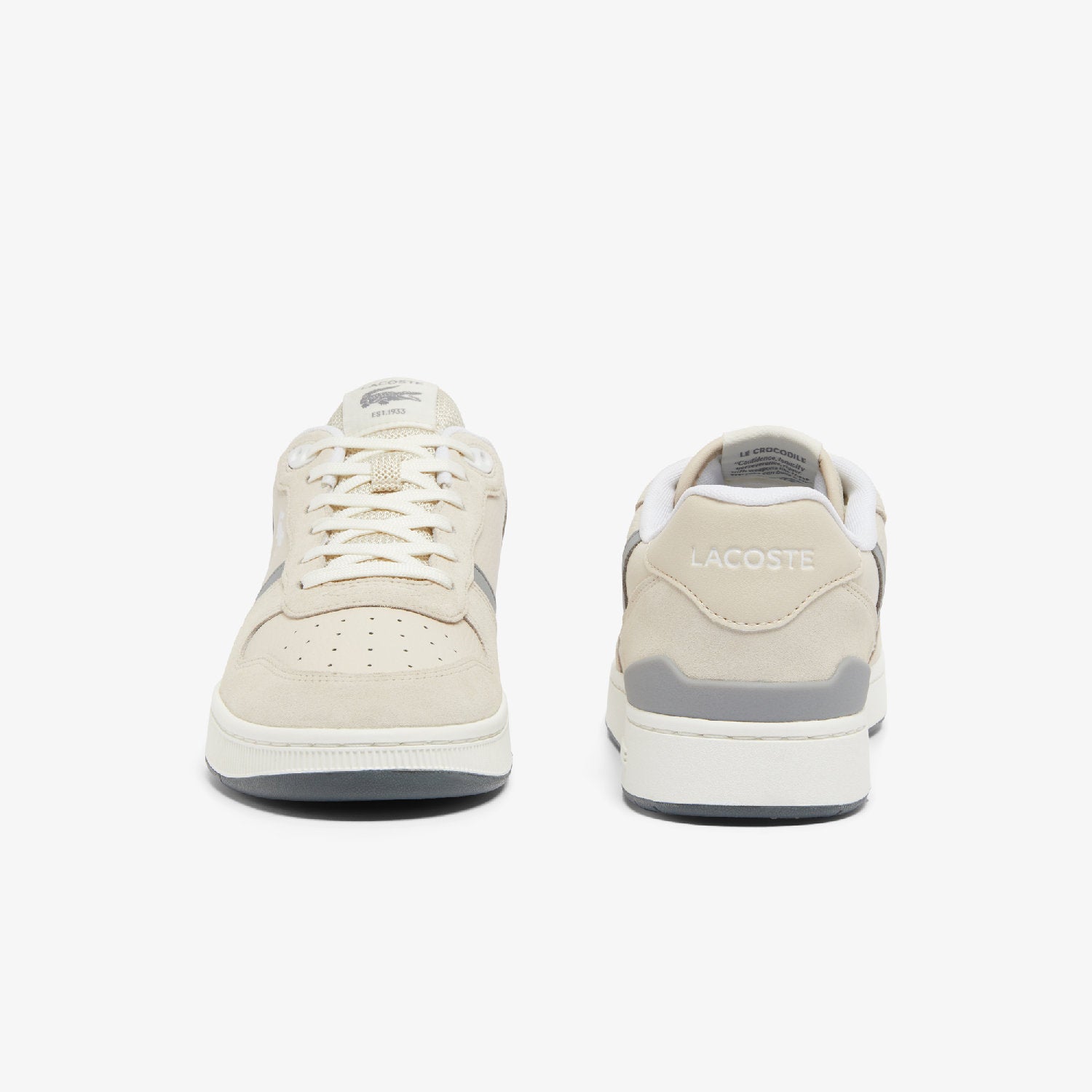 T-Clip Seten sneakers in suede - Off White & Grey