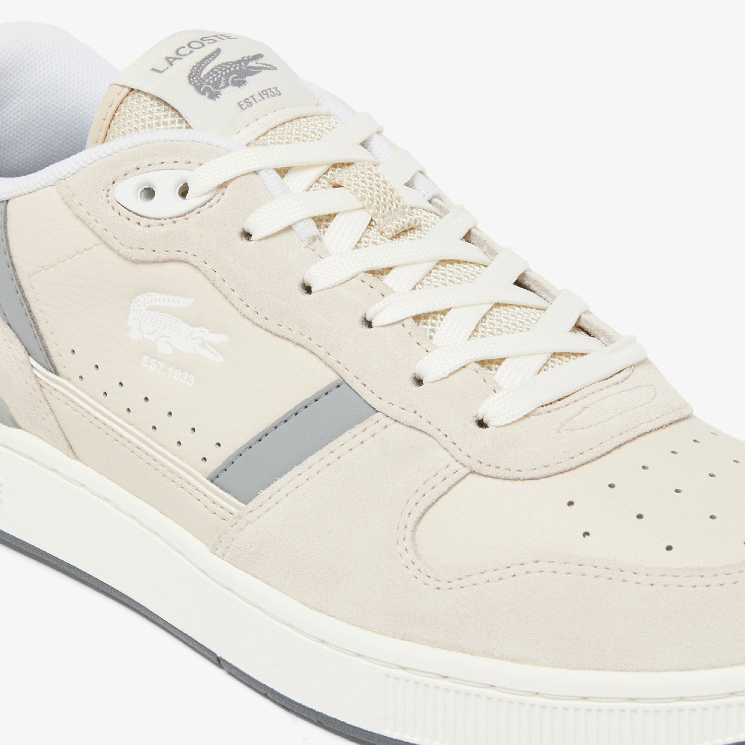 T-Clip Seten sneakers in suede - Off White & Grey