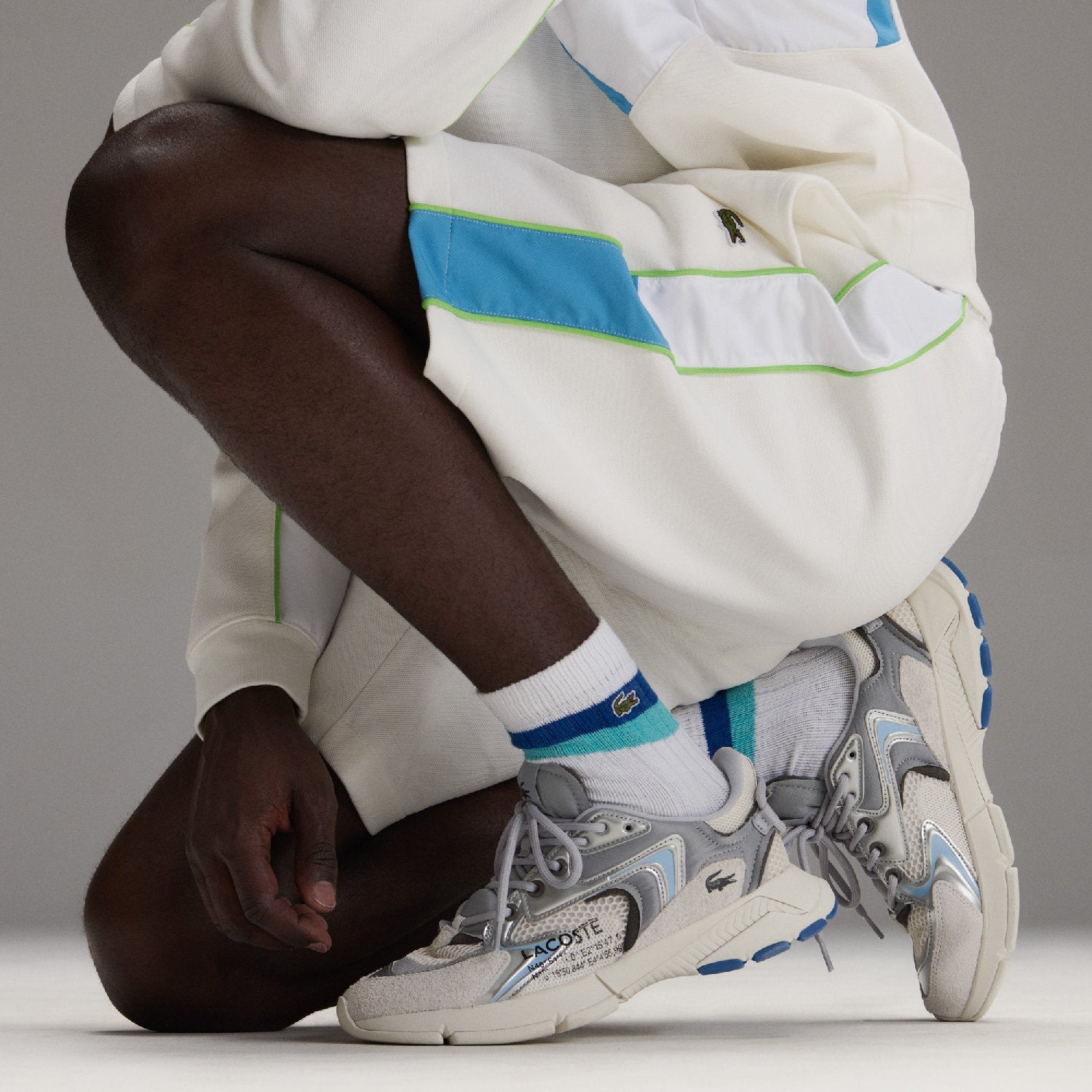 Sneakers L003 Neo - Light Grey & Silver