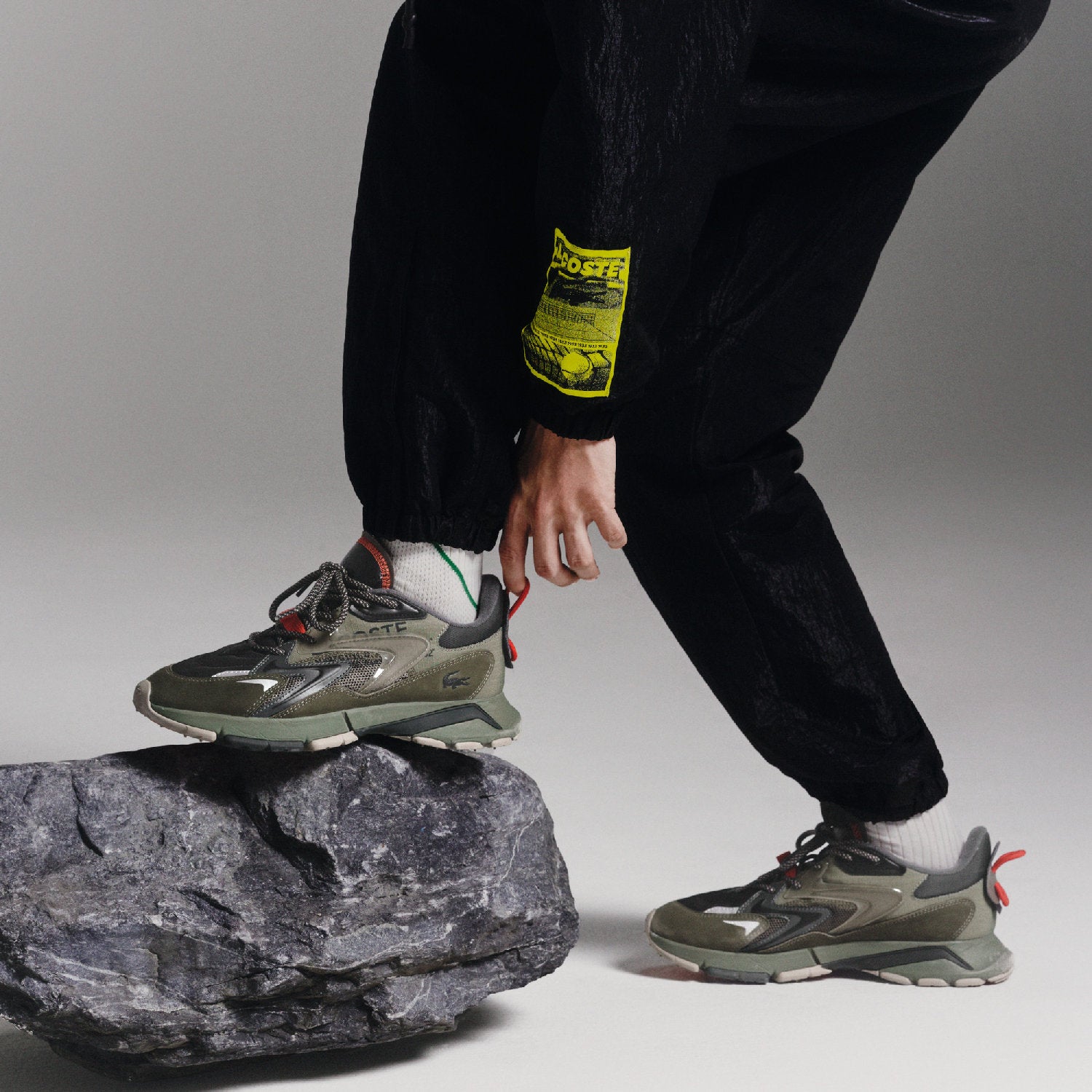 Sneakers L003 Neo Tech - Khaki & Orange