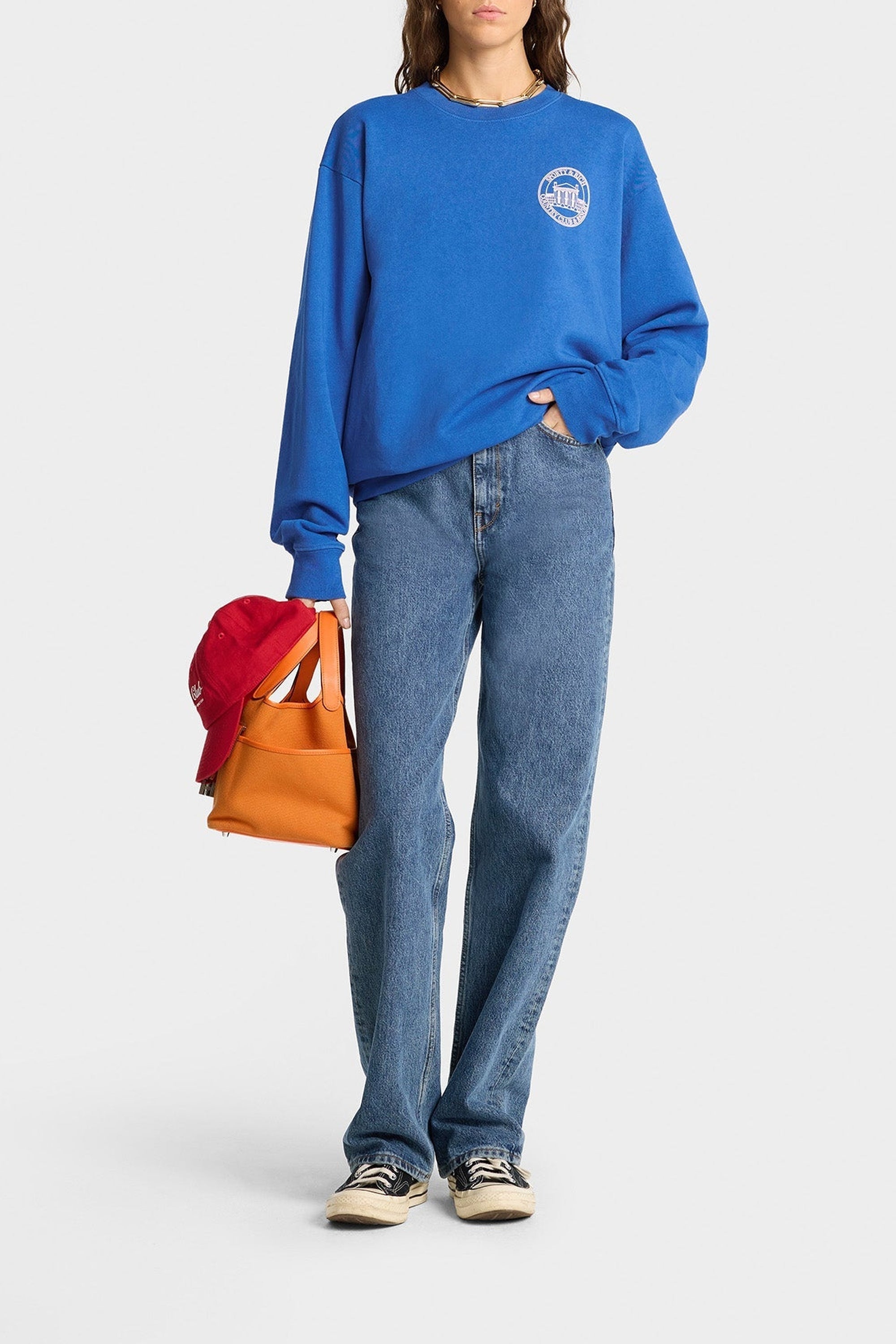 Sweatshirt Vendome imprimé - Paris Blue