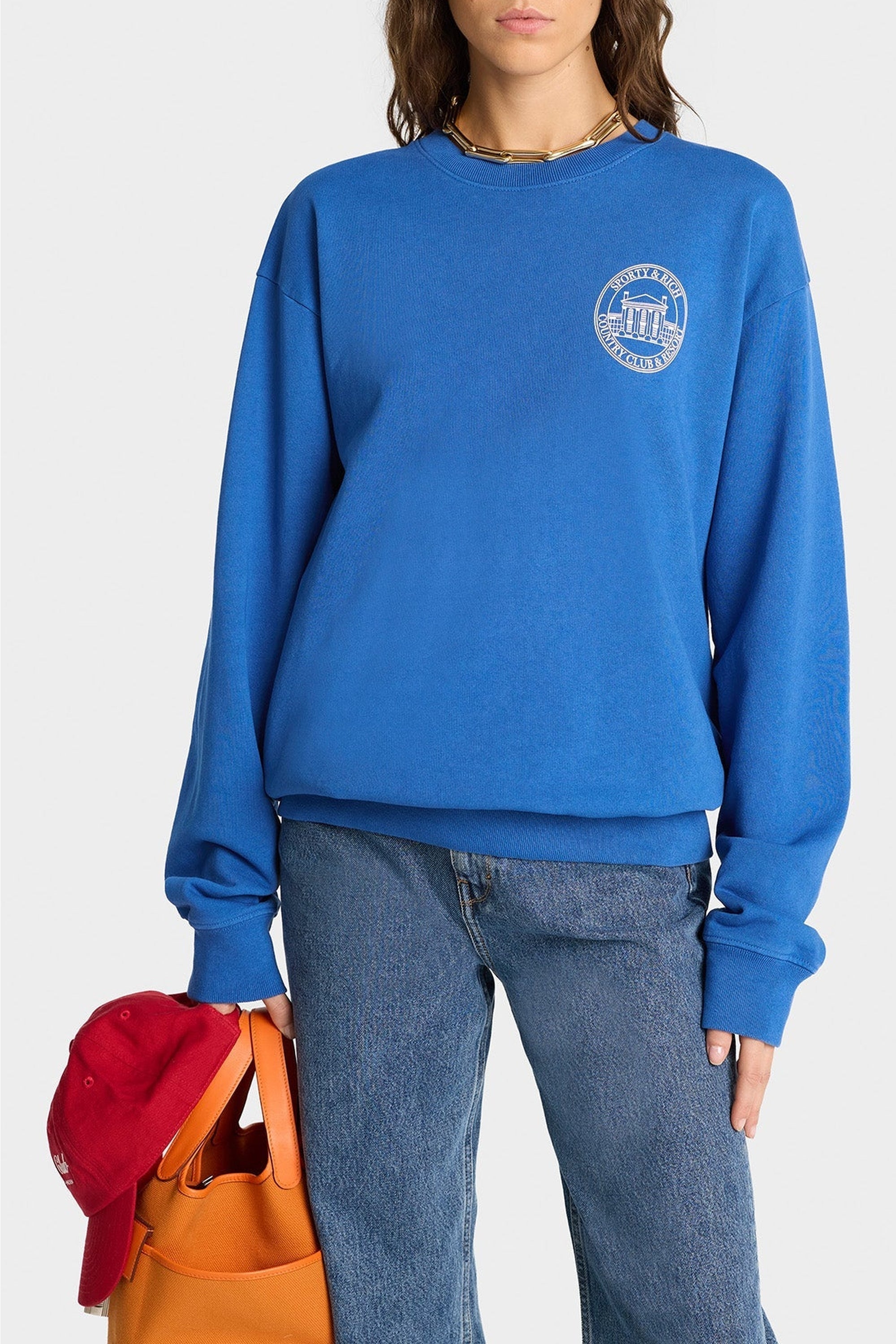 Sweatshirt Vendome imprimé - Paris Blue