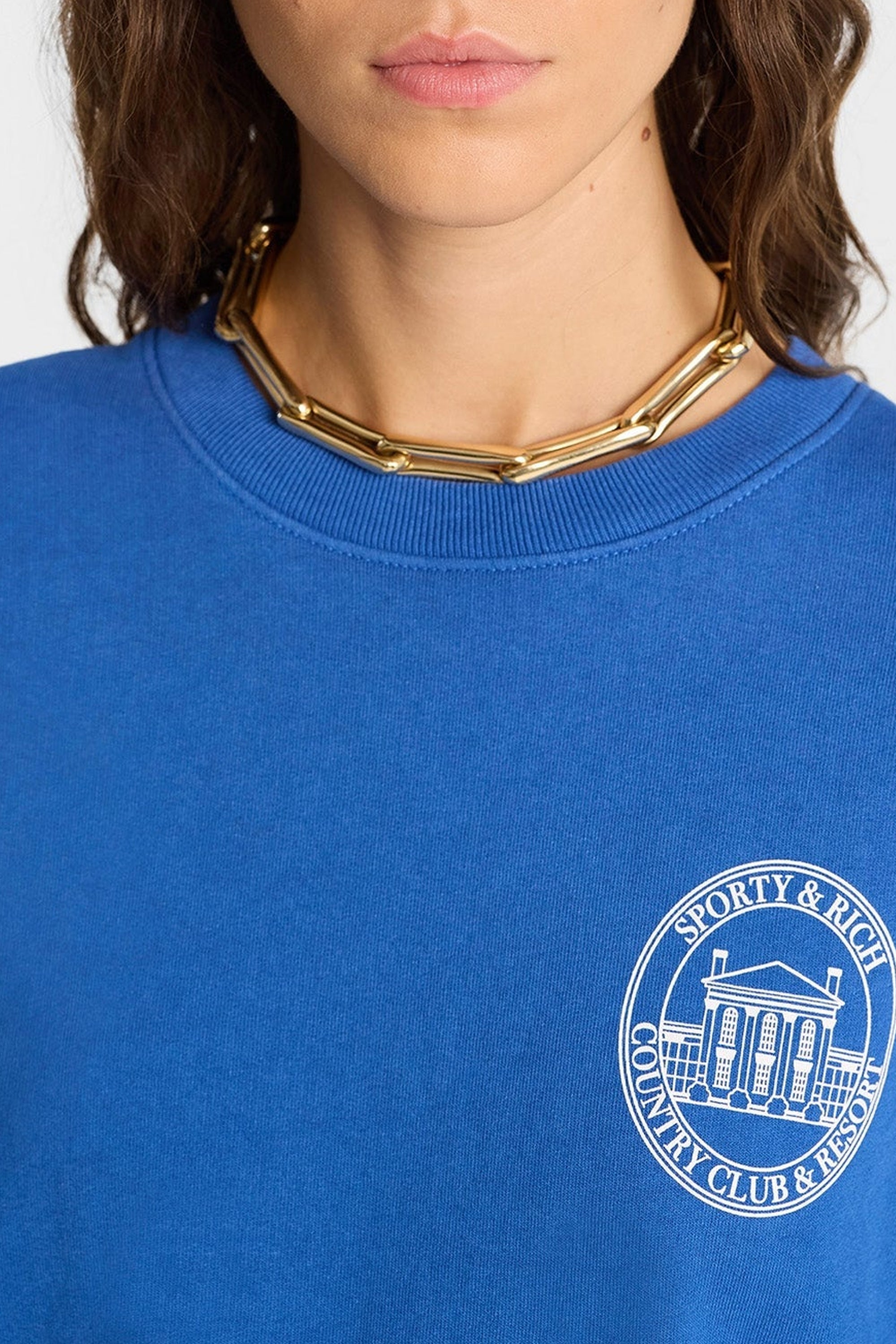 Sweatshirt Vendome imprimé - Paris Blue