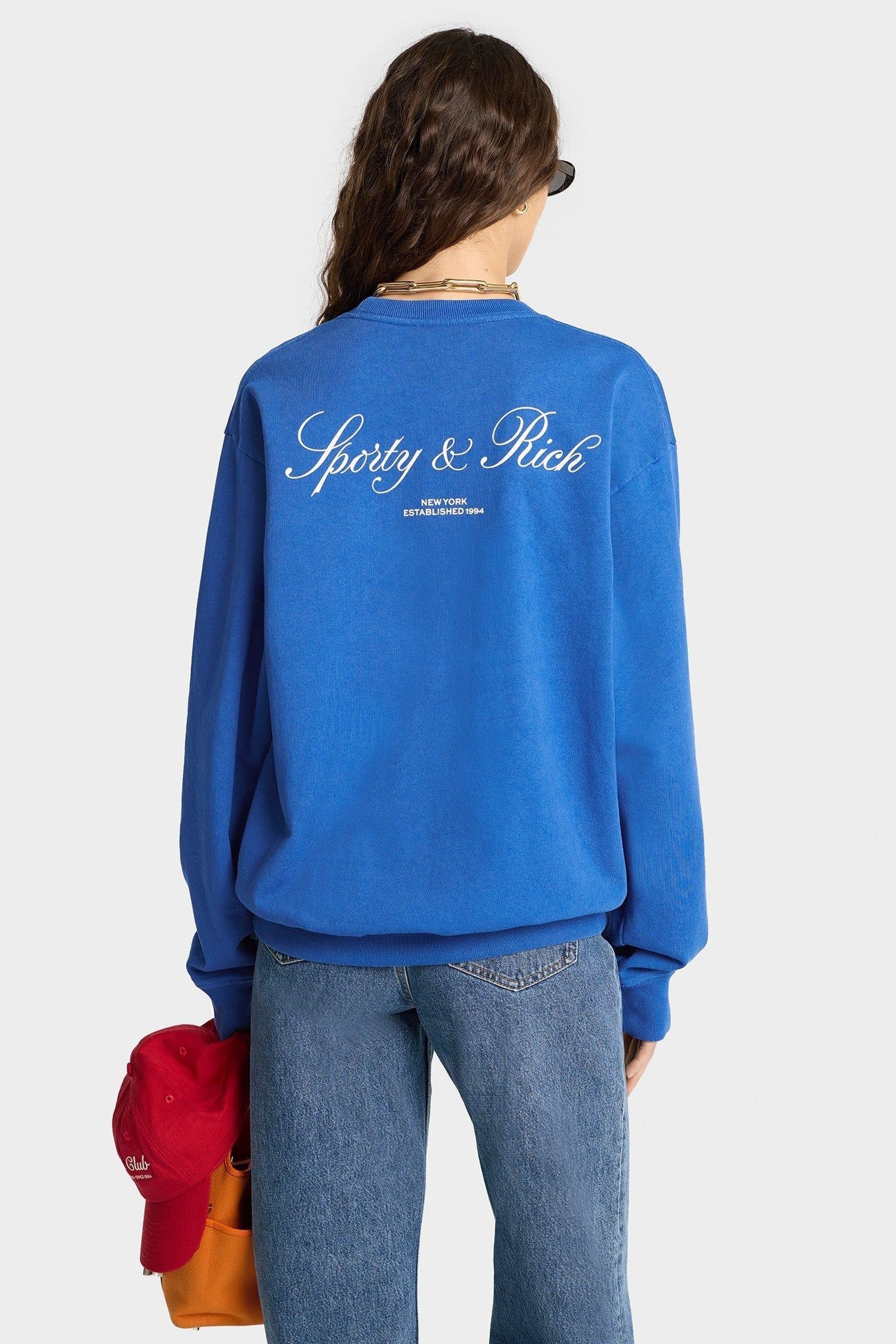 Sweatshirt Vendome imprimé - Paris Blue