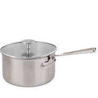 Casserole 20cm M'INOX360 en inox avec couvercle