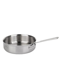 Plat à sauter 24cm M'INOX360 en inox avec couvercle