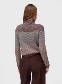 AMARANTO JACQUARD TURTLENECK