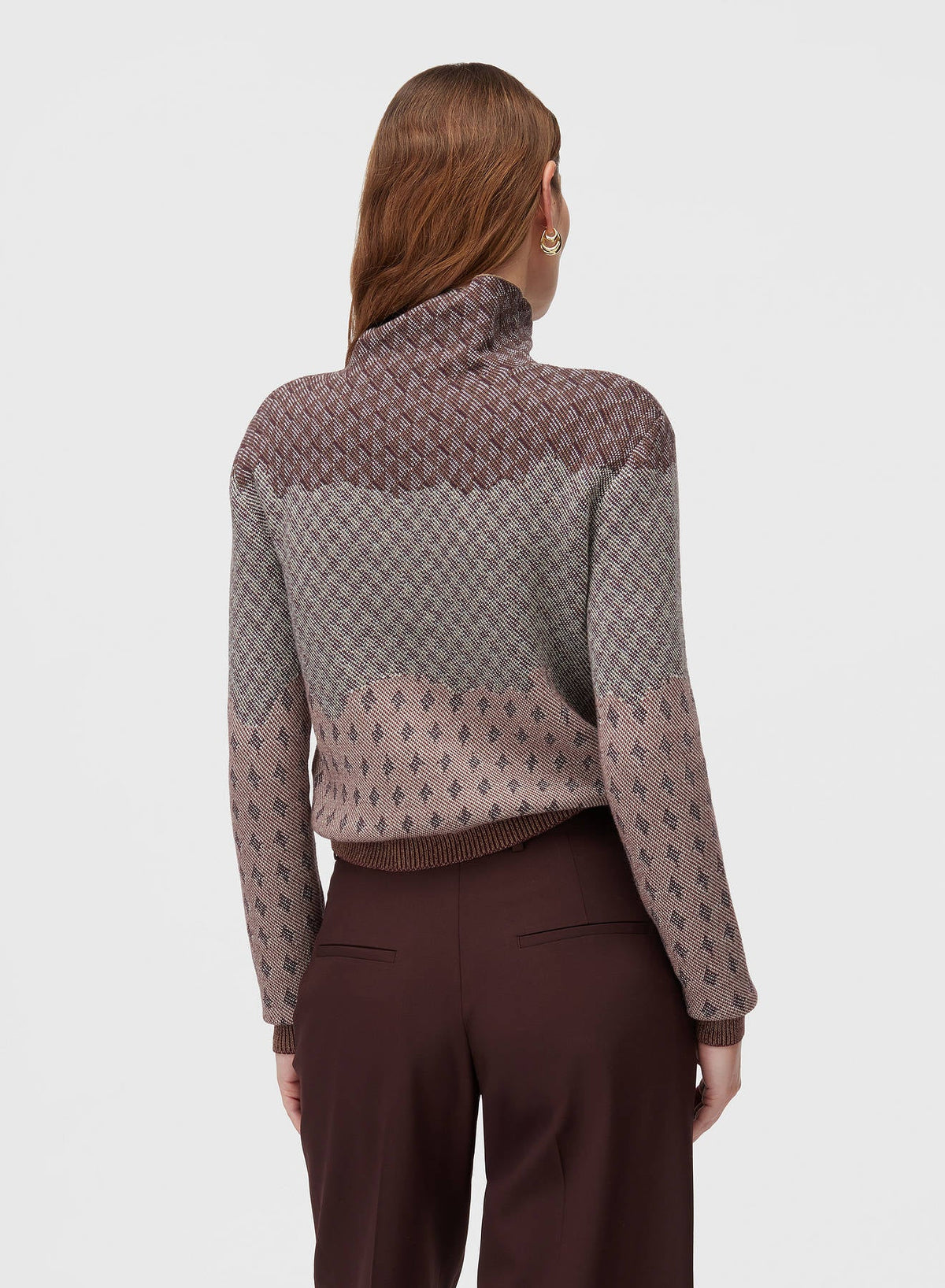 AMARANTO JACQUARD TURTLENECK