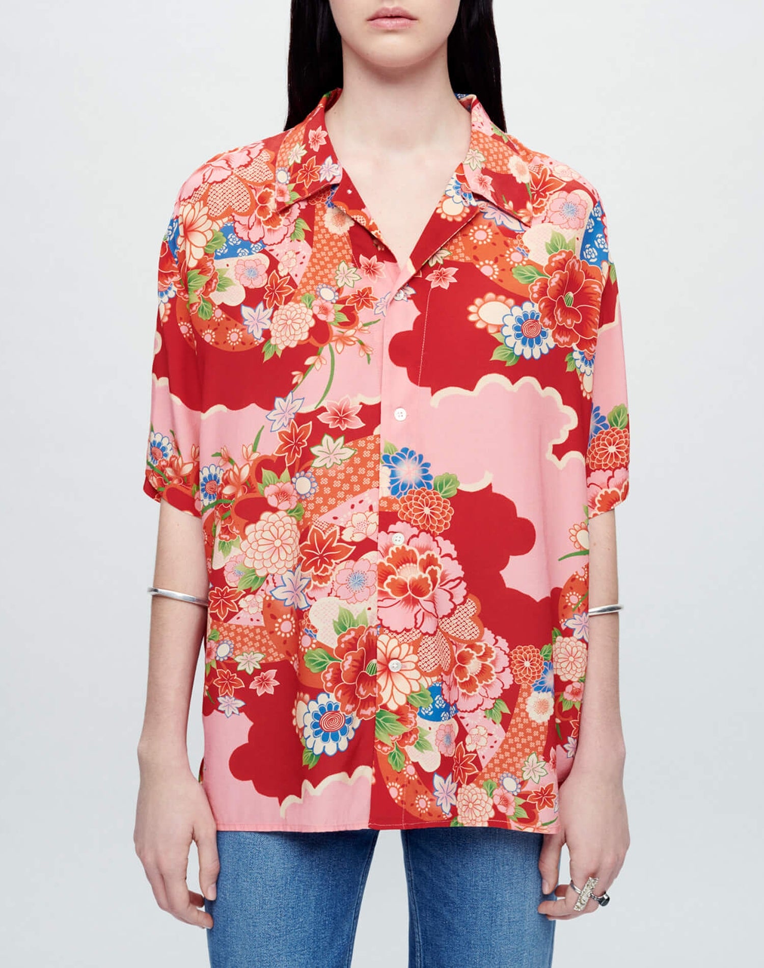 Aloha shirt - Scarlet Floral