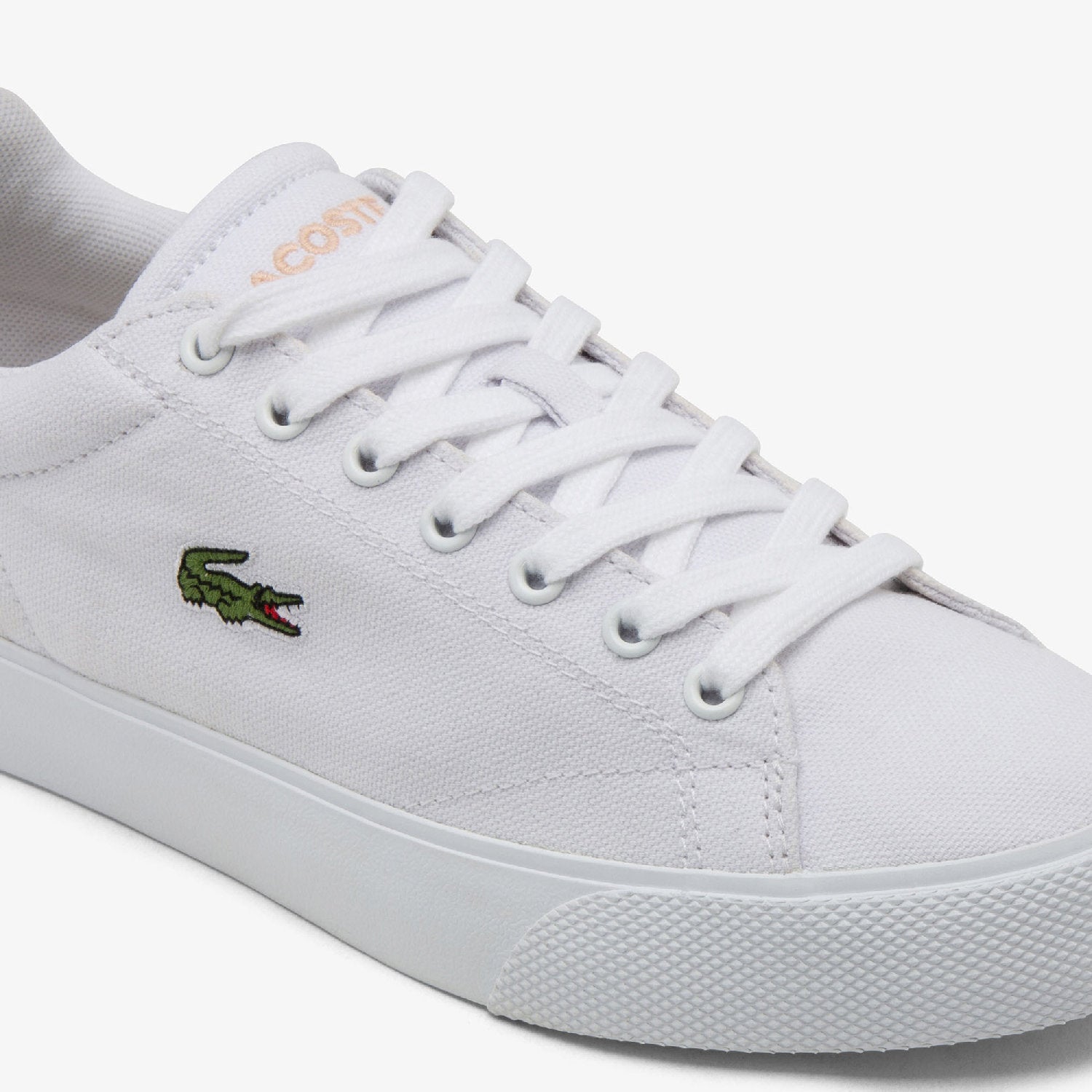 Sneakers basses en tissu - White & Light Pink