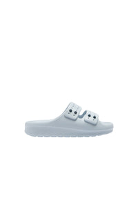 Mules Serve Strap ajourées - Light Blue & Navy