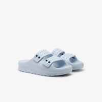 Mules Serve Strap ajourées - Light Blue & Navy