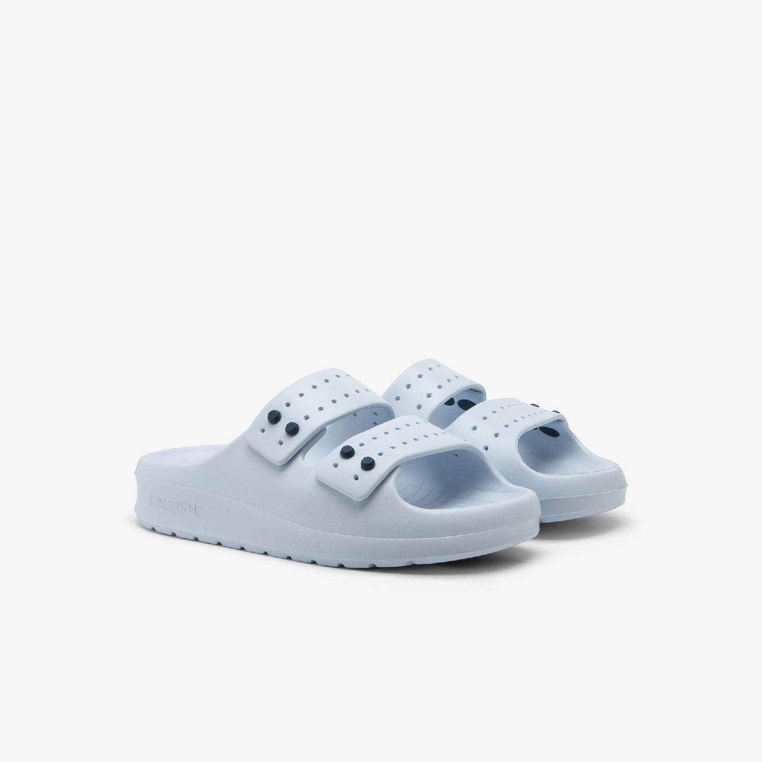 Mules Serve Strap ajourées - Light Blue & Navy