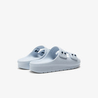 Mules Serve Strap ajourées - Light Blue & Navy