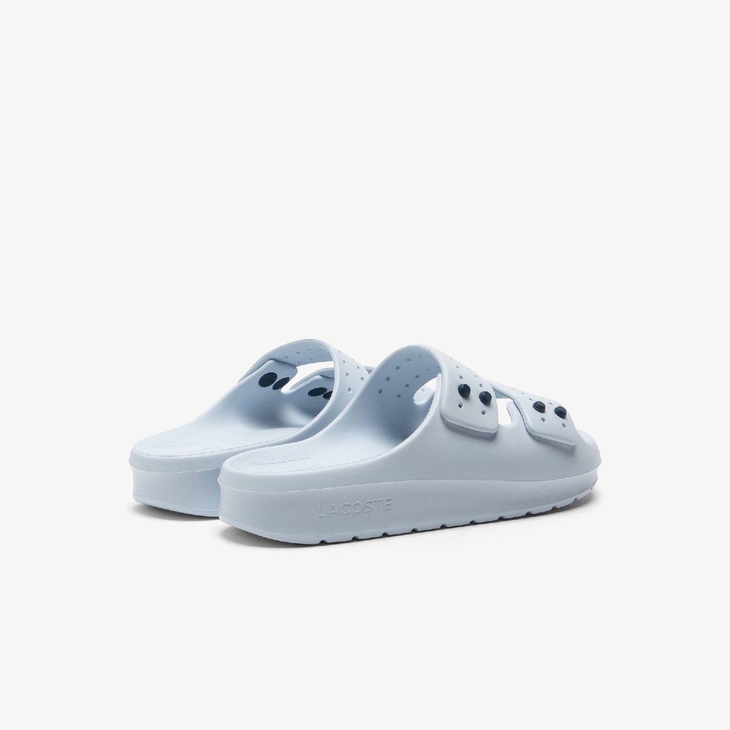 Mules Serve Strap ajourées - Light Blue & Navy
