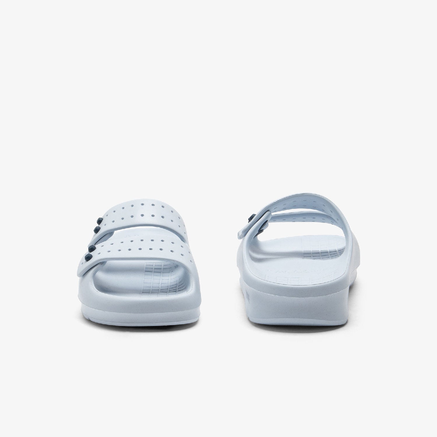 Mules Serve Strap ajourées - Light Blue & Navy