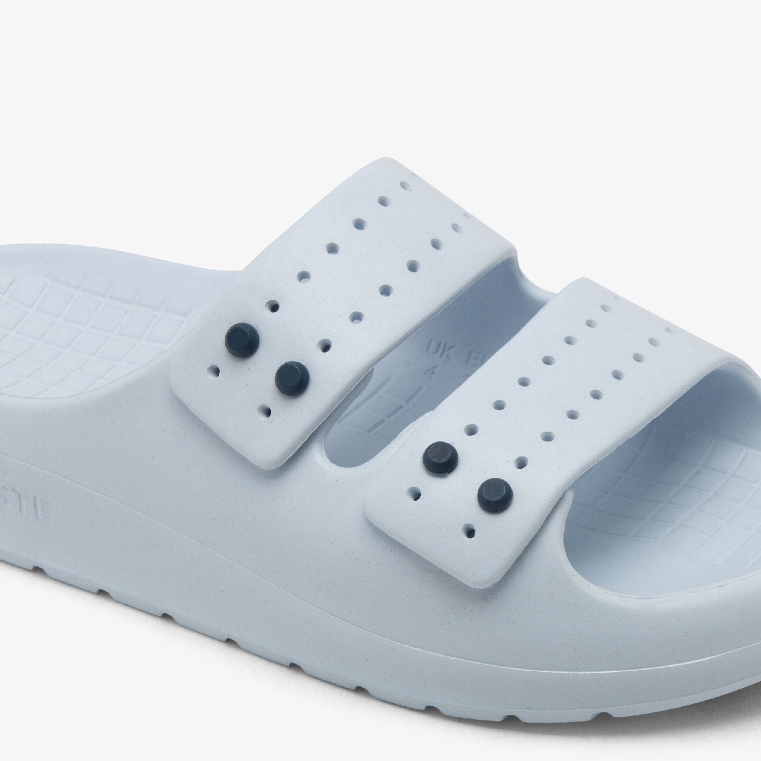 Mules Serve Strap ajourées - Light Blue & Navy