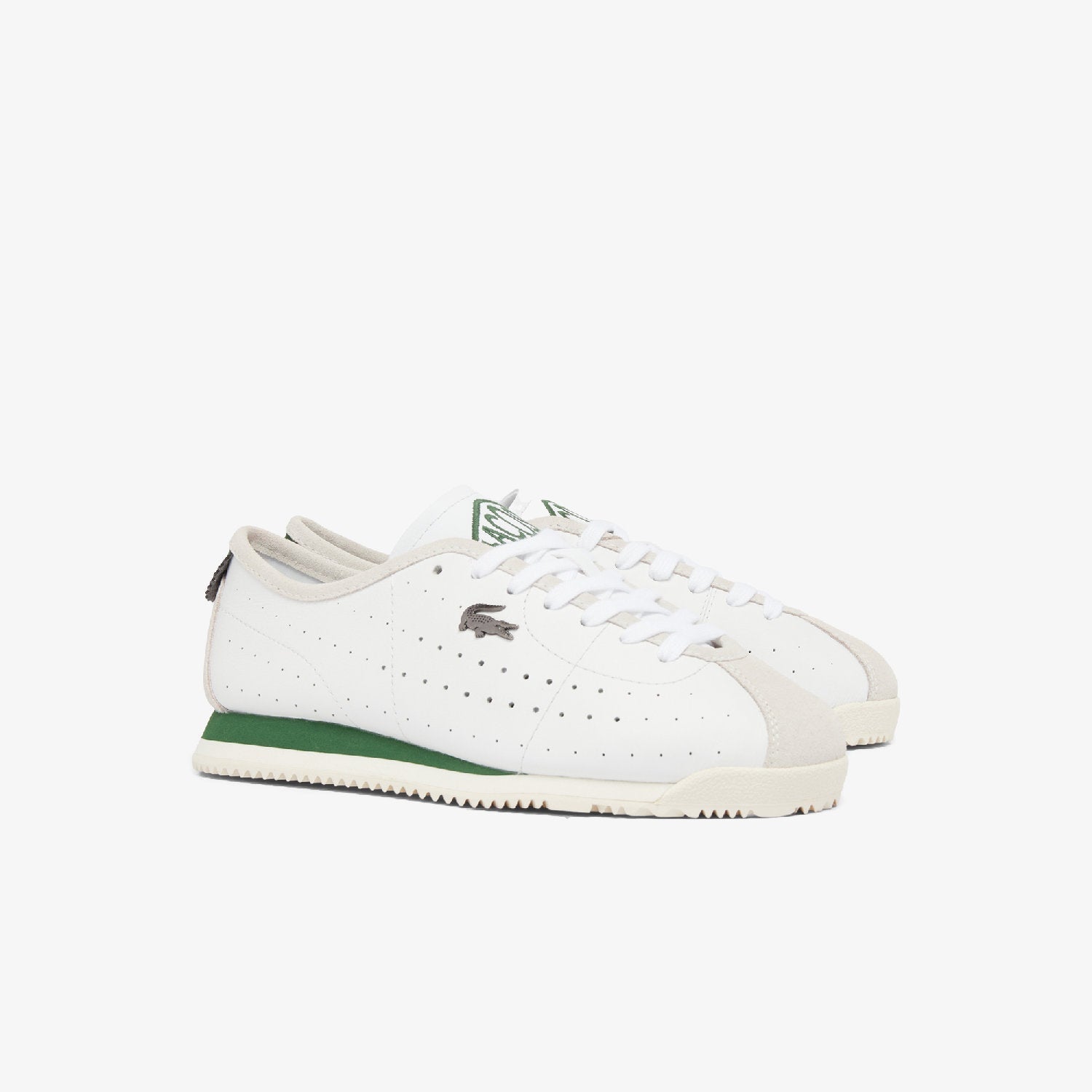 Sneakers Club-Low en cuir - White & Dark Green