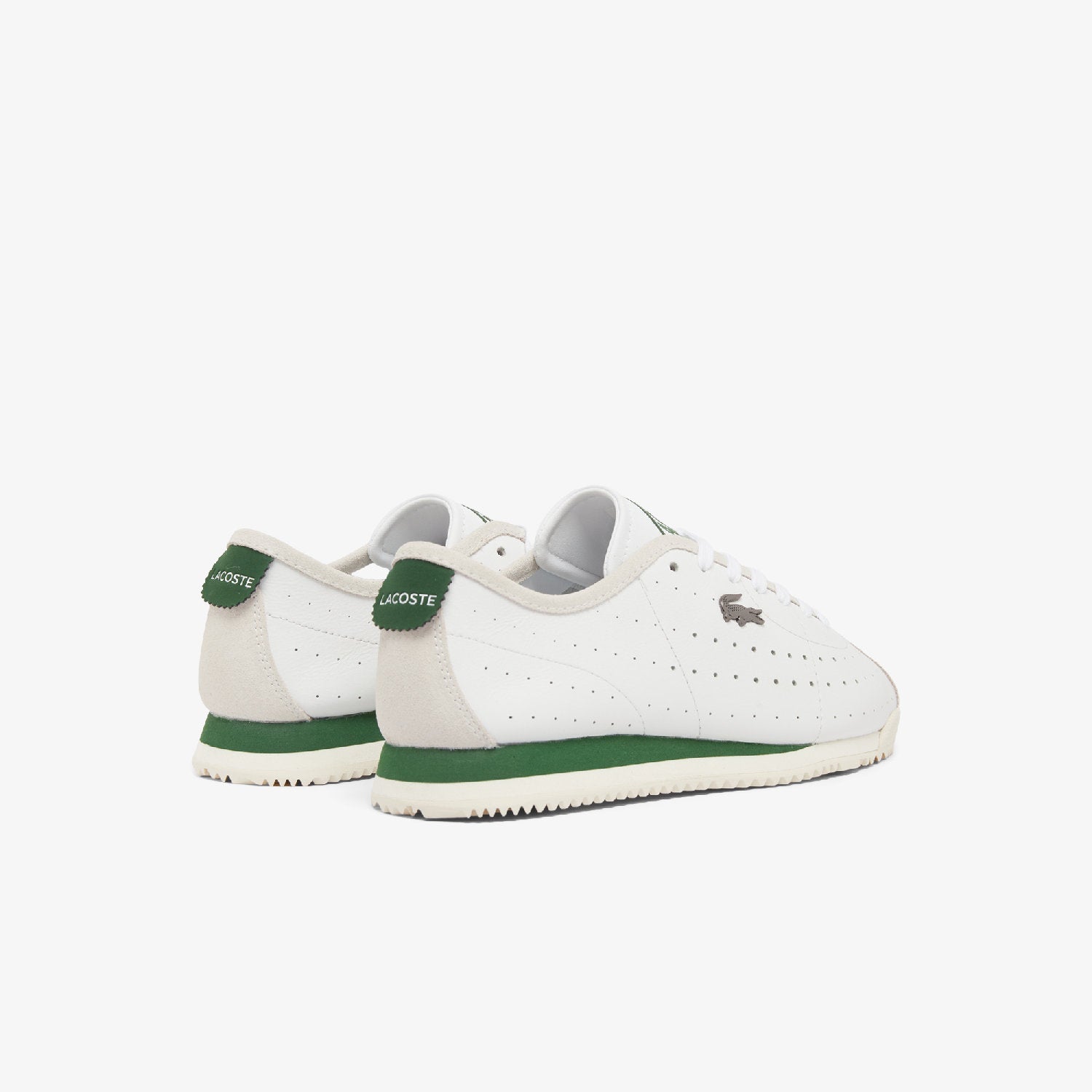Sneakers Club-Low en cuir - White & Dark Green