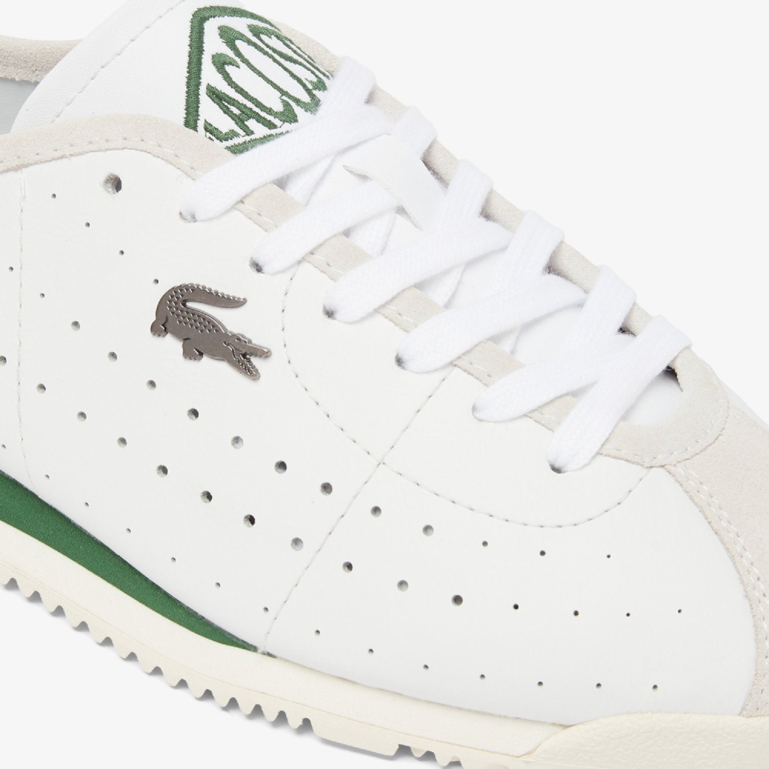 Sneakers Club-Low en cuir - White & Dark Green