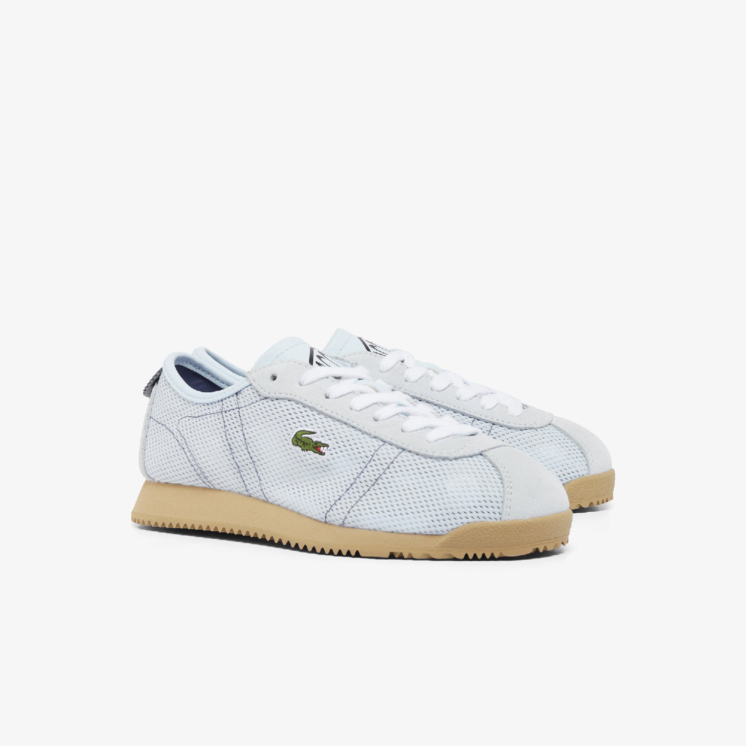 Club-Low fabric sneakers - Light Blue & Brown