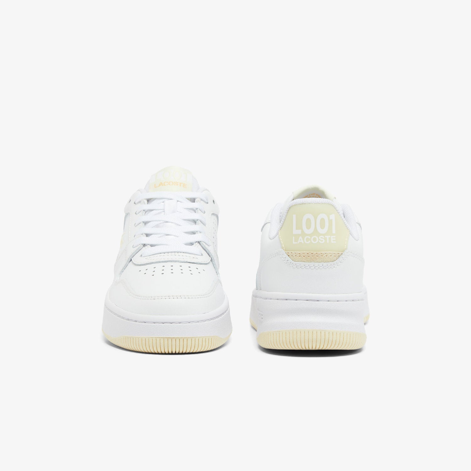 Sneakers L001 Set en cuir - White & Light Yellow