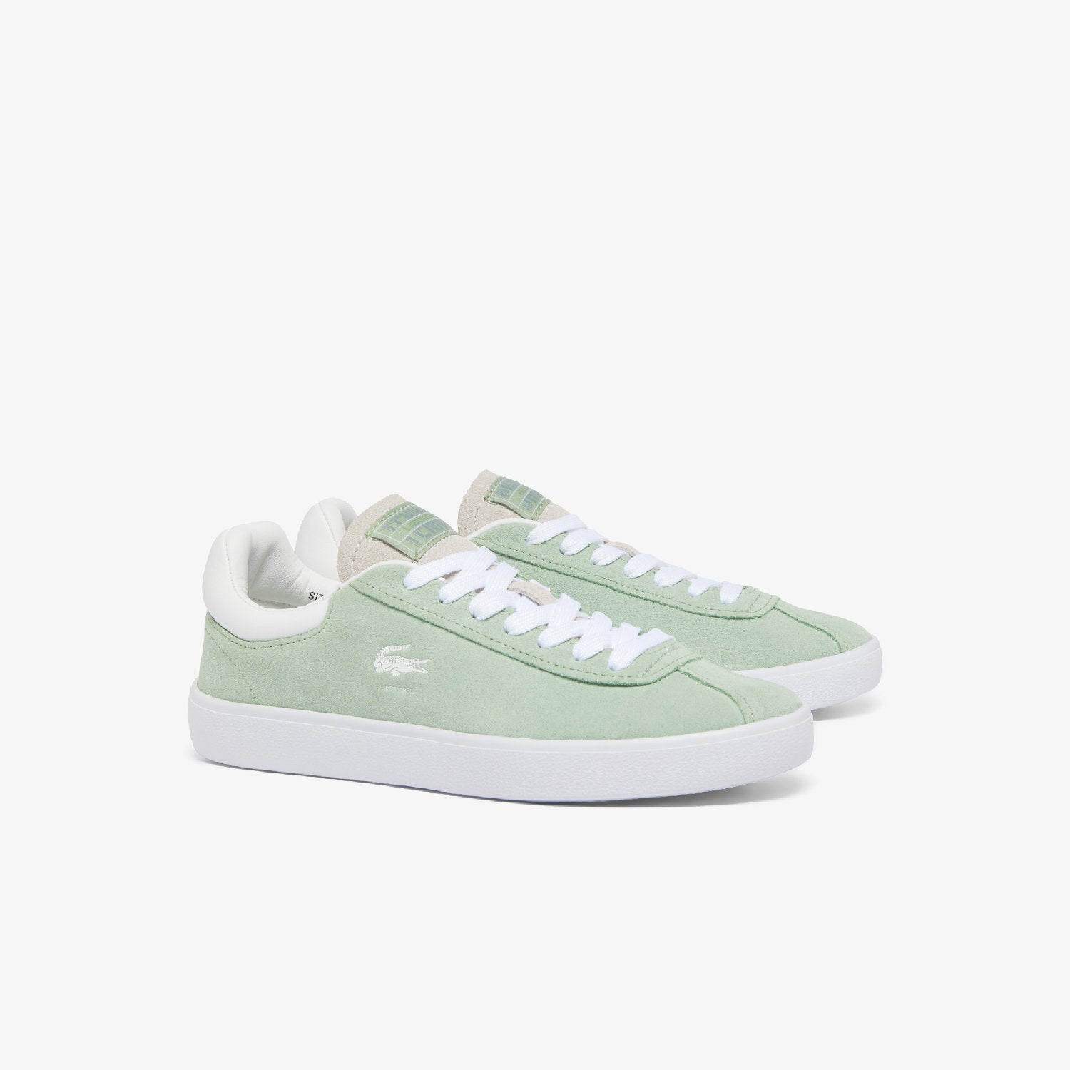 Sneakers Baseshot en daim - Green & White