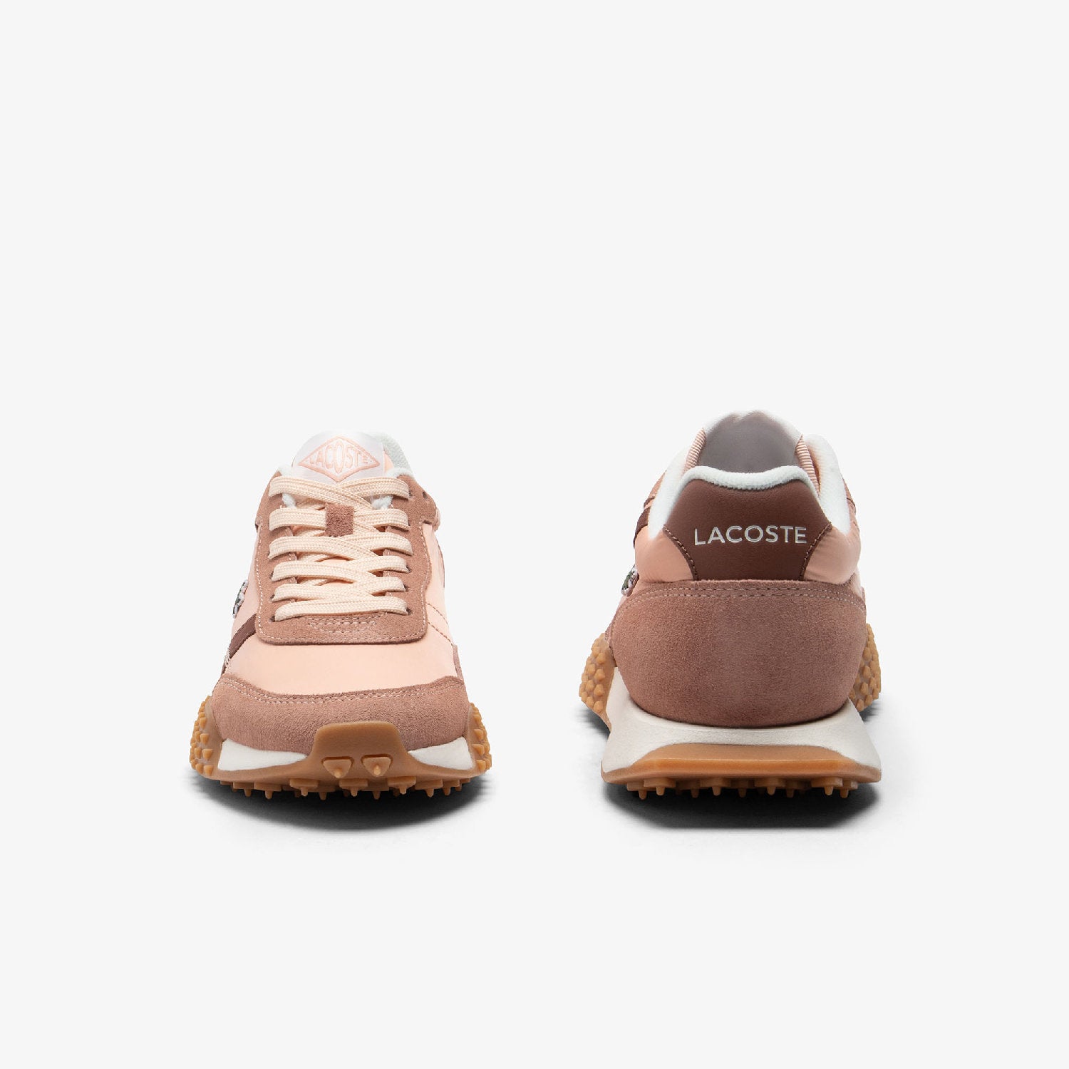Low sneakers in fabric - Pink & Gum