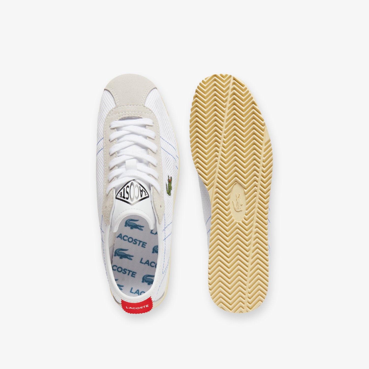 Sneakers Club-Low en tissu - White & Red & Blue
