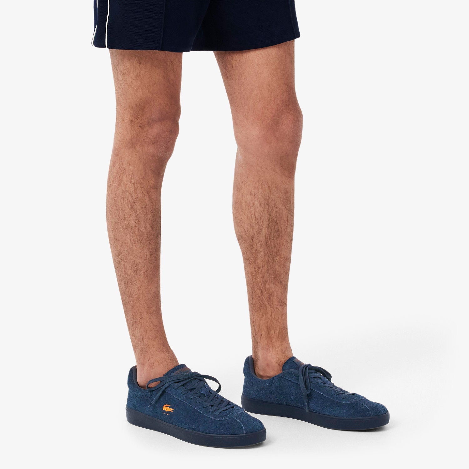 Sneakers Baseshot en daim - Navy & Blue