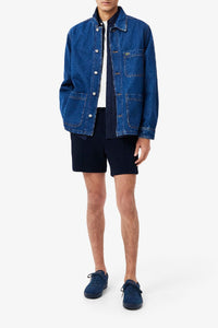 Sneakers Baseshot en daim - Navy & Blue