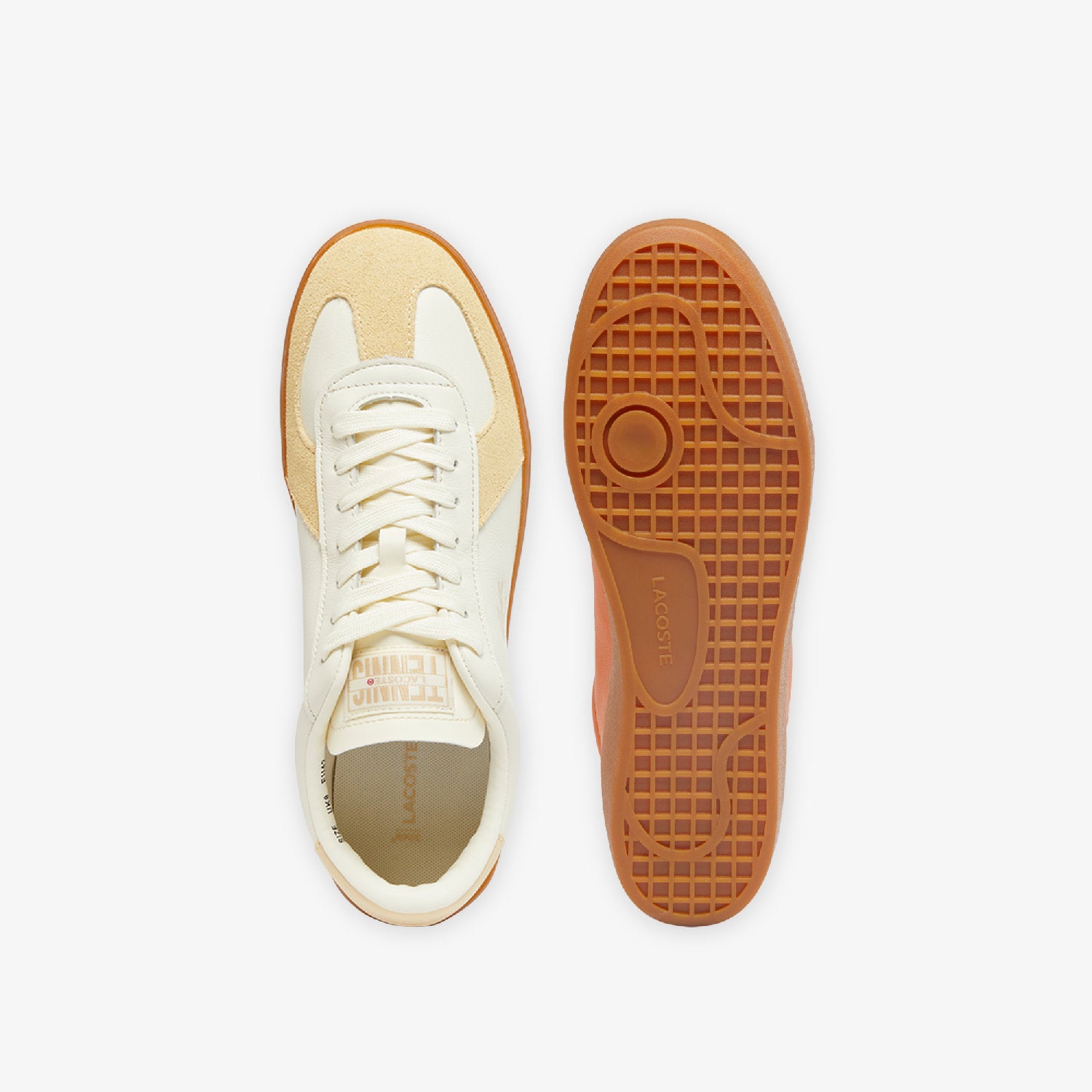 Baseshot Pro leather sneakers - Light Yellow & Gum
