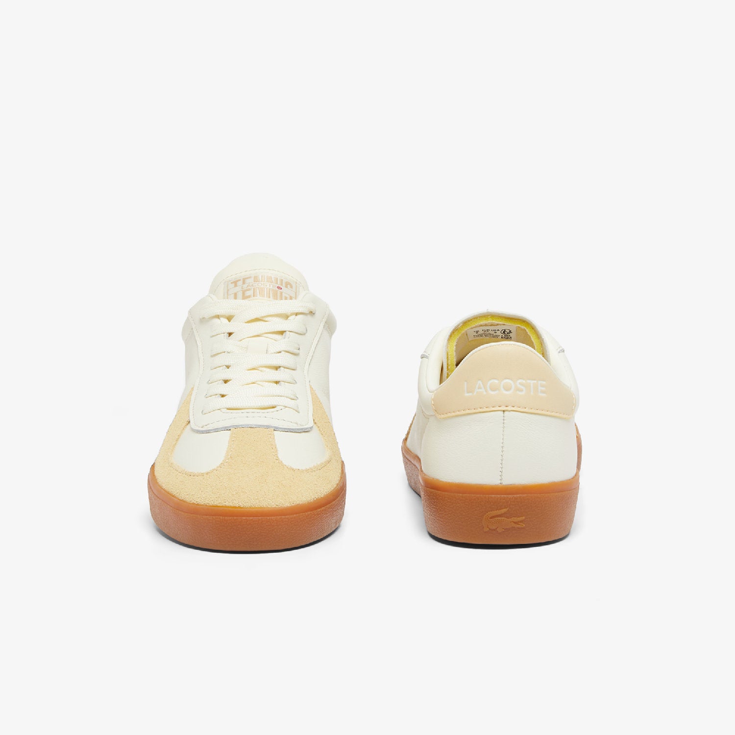 Baseshot Pro leather sneakers - Light Yellow & Gum
