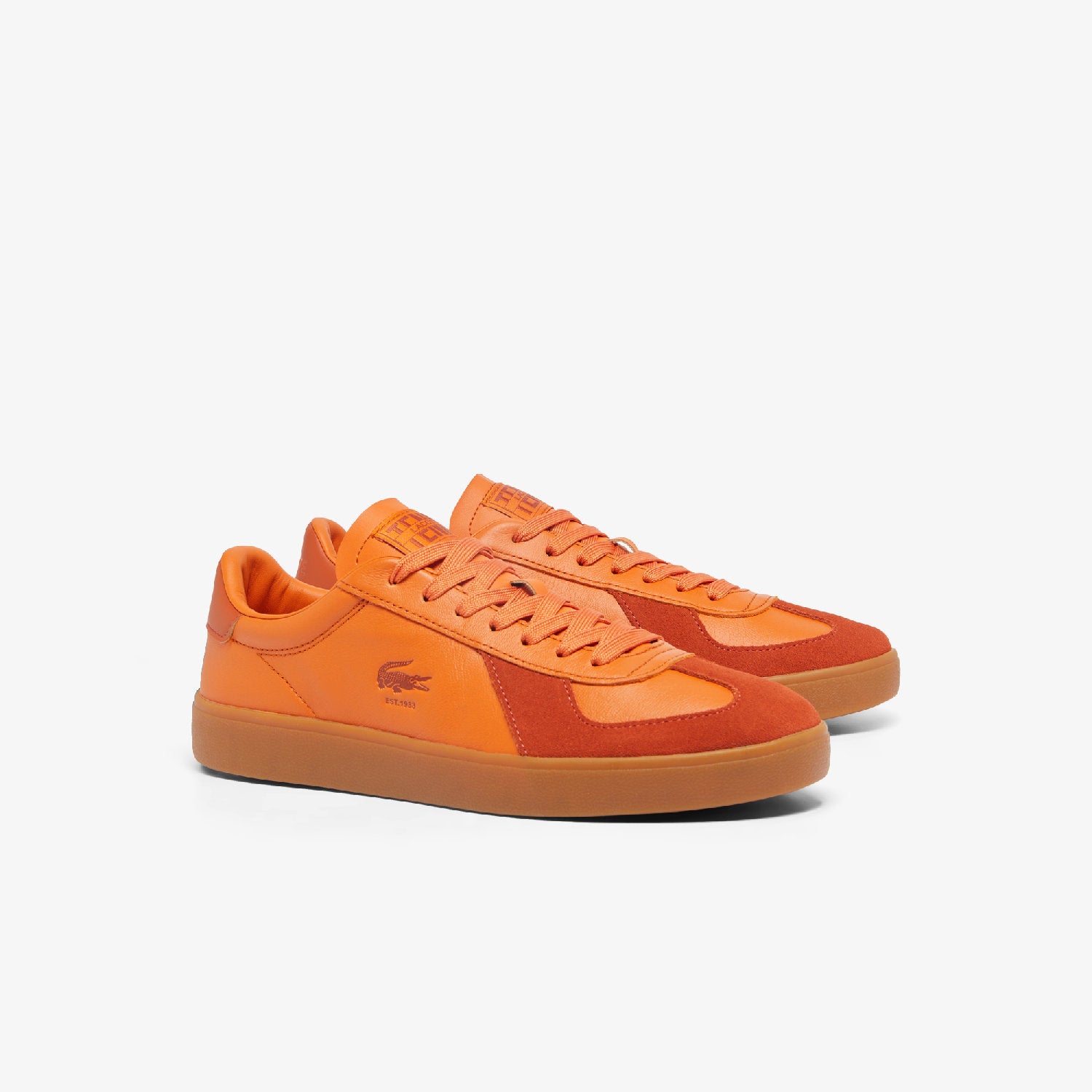 Sneakers Baseshot Pro en cuir - Orange & Gum